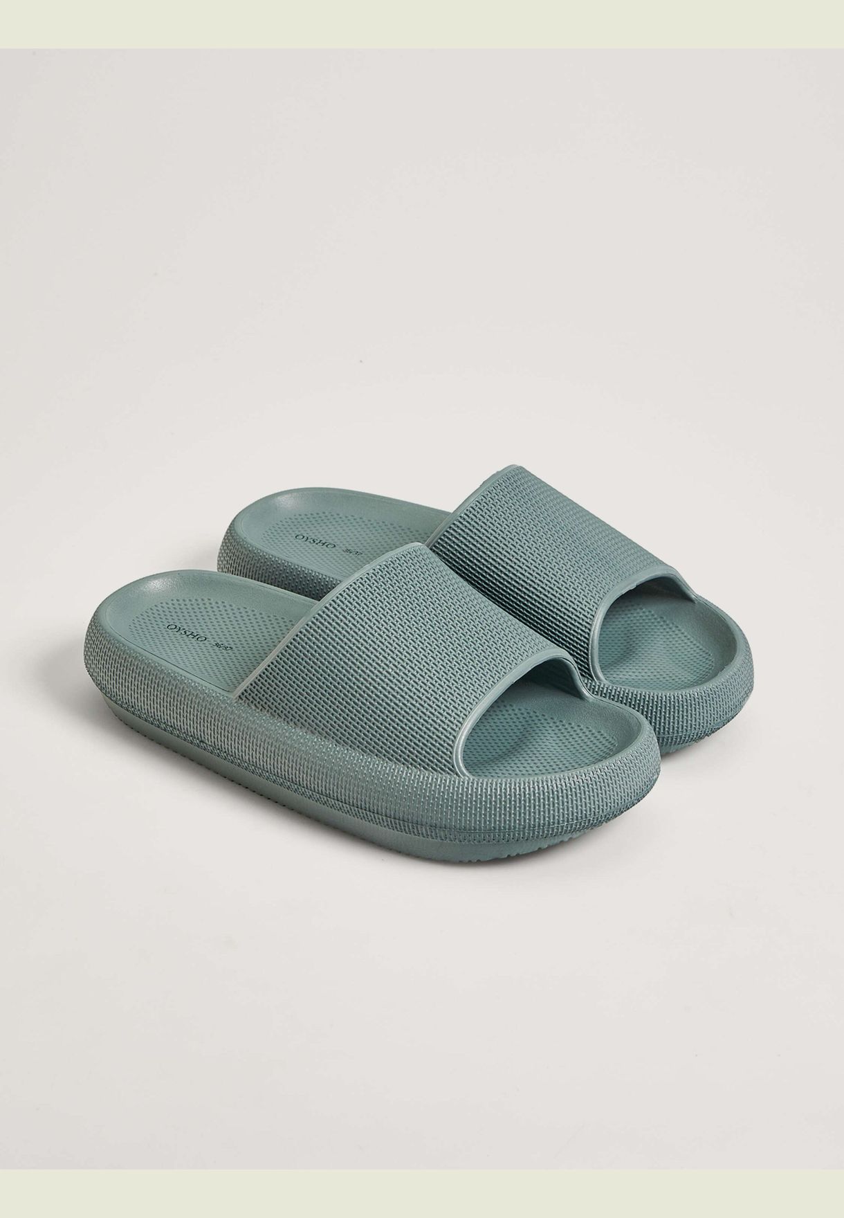 Buy Oysho khaki Flatform sandals for ...