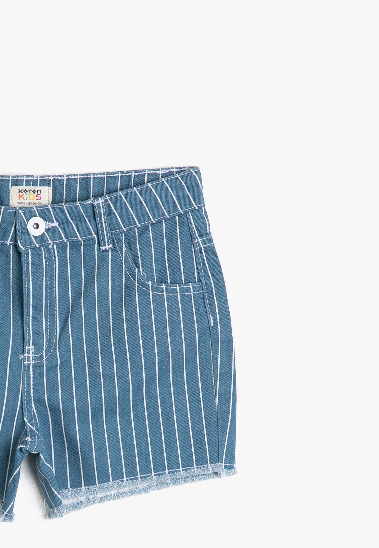Striped Jean Short