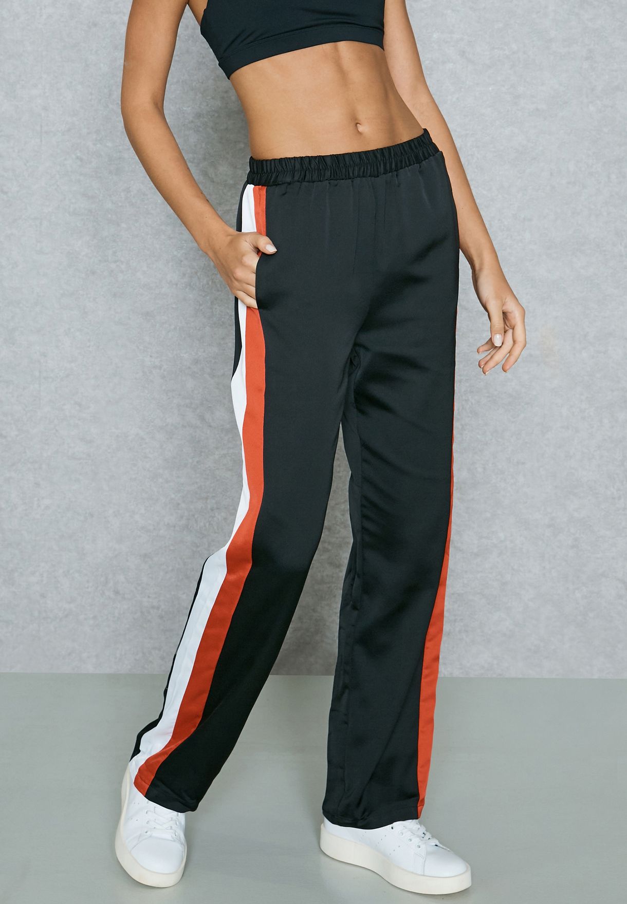 forever 21 side stripe pants