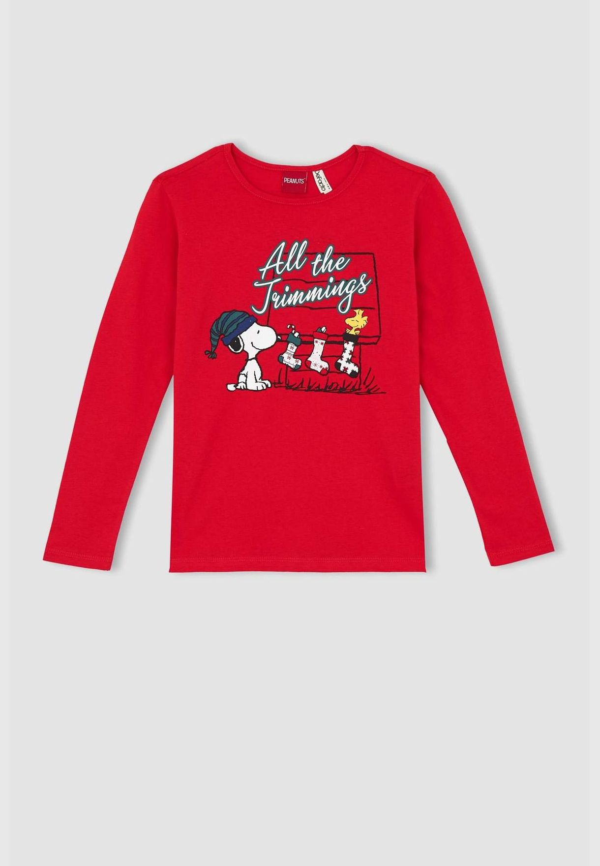 2 Pack Girl Snoopy Licenced Long Sleeve Knitted Pyjamas