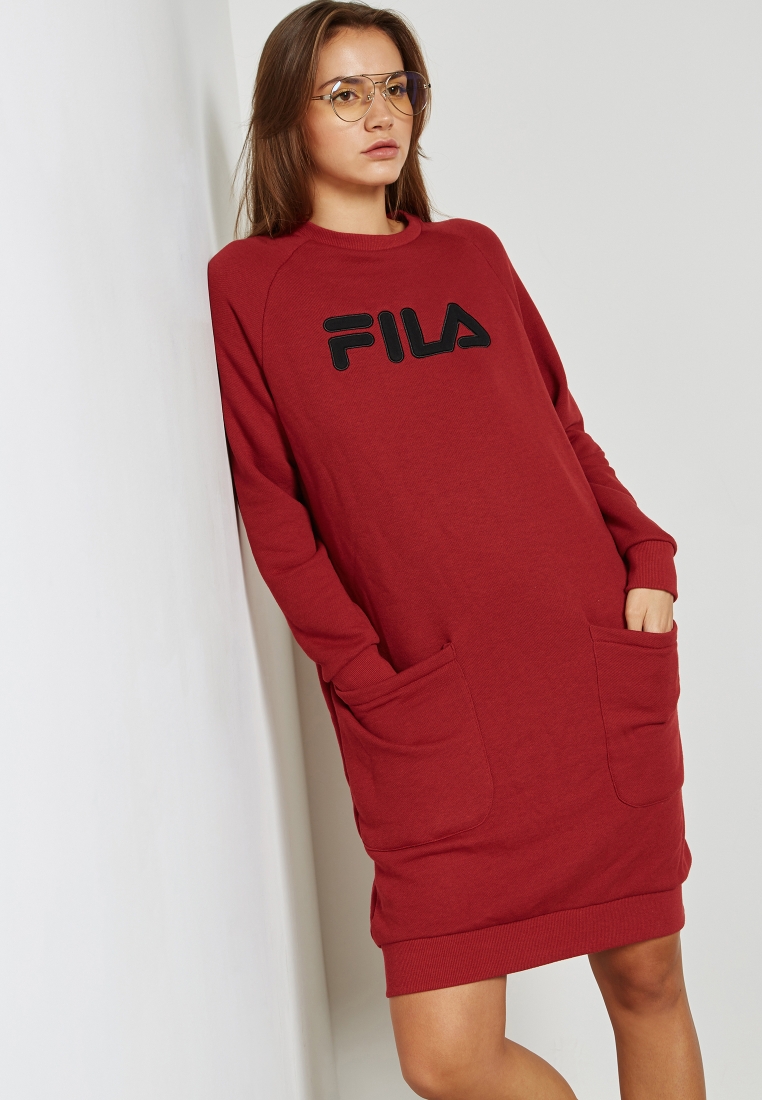 Fila red Courtney Sweater Dress for Women in MENA, Worldwide