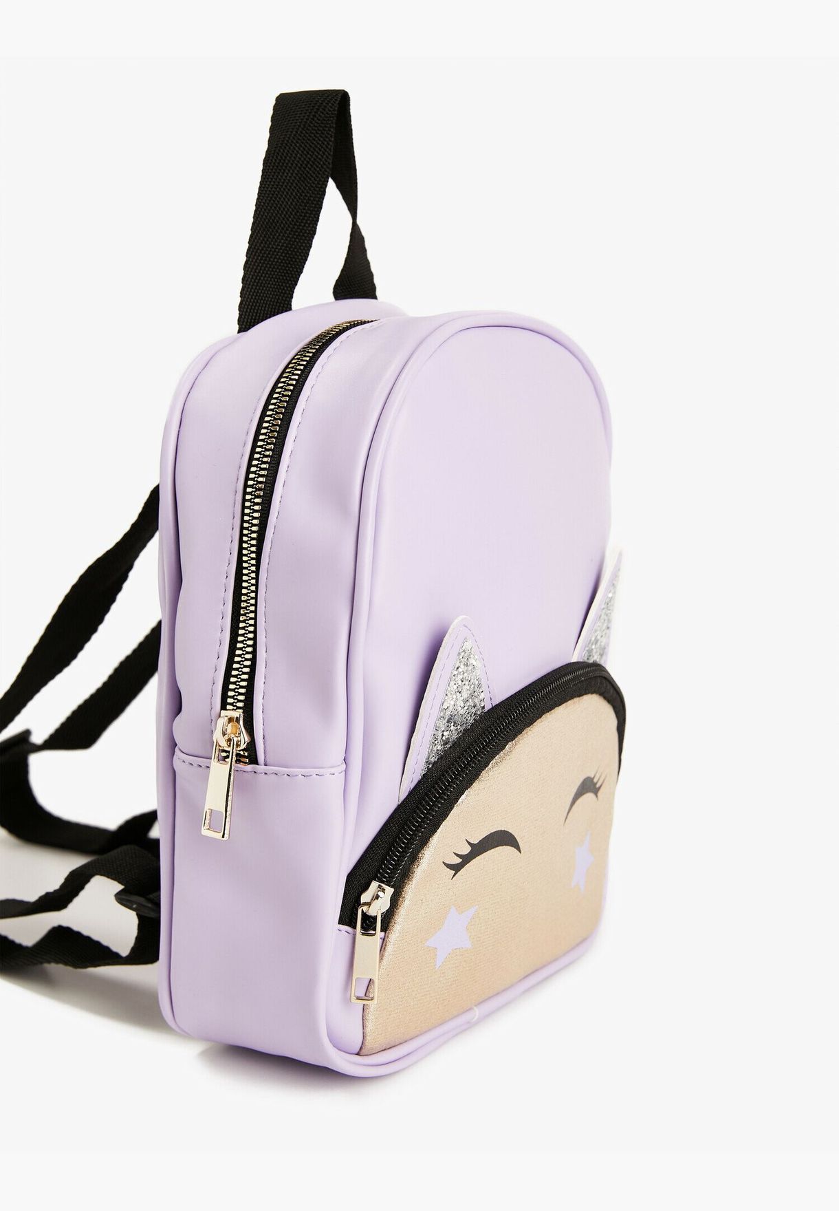 Girl Printed Glitter Detail Backpack