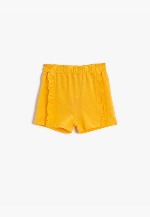 Frilled Shorts Cotton