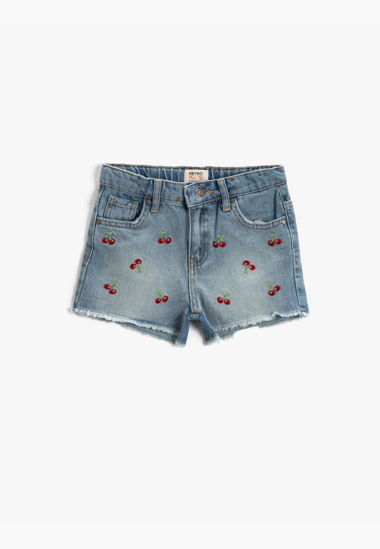 embellished jean shorts