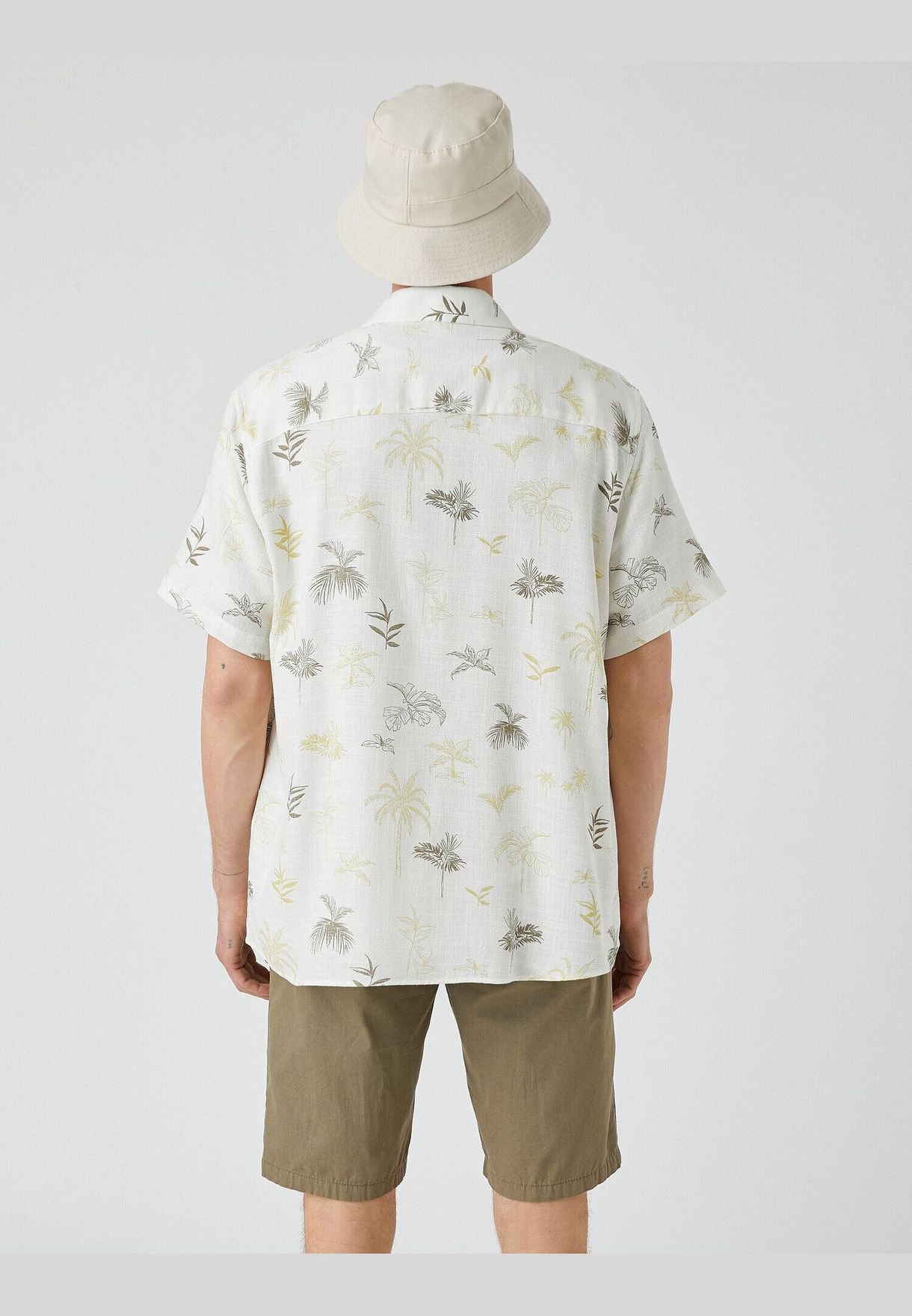 Tree Printed Short Sleeve Shirt
