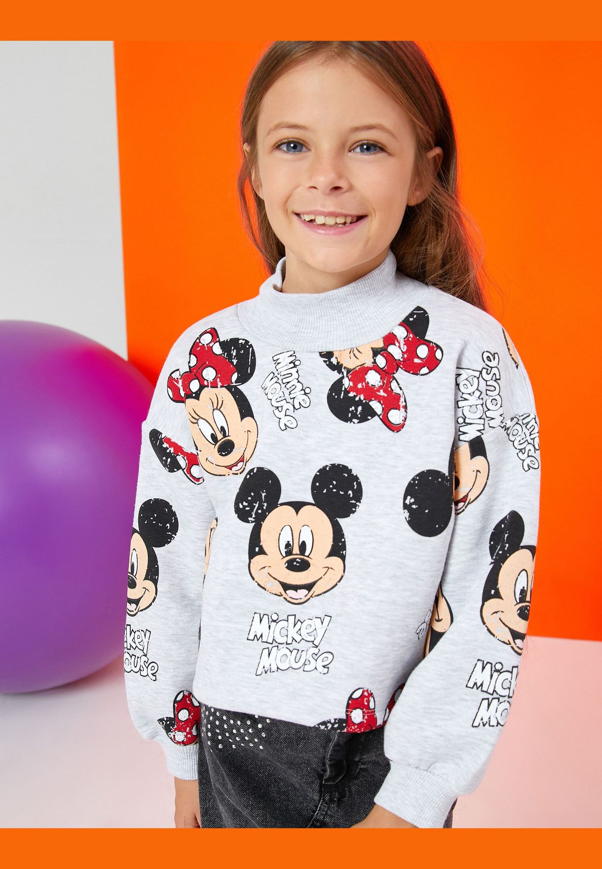 Minnie Mouse Printed Sweatshirt Licenced