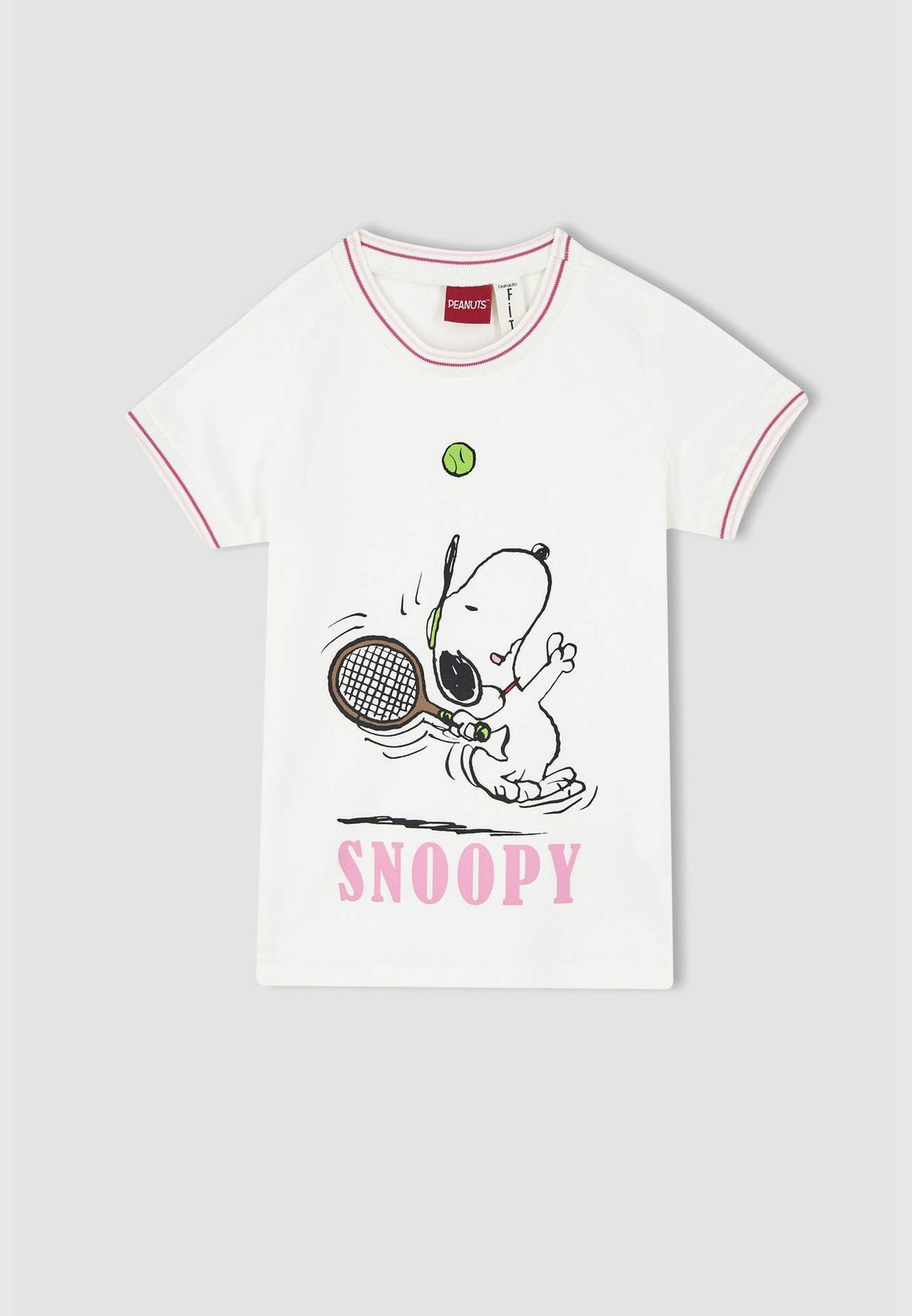 Girl Snoopy Licenced Regular Fit Knitted Short Sleeve Body
