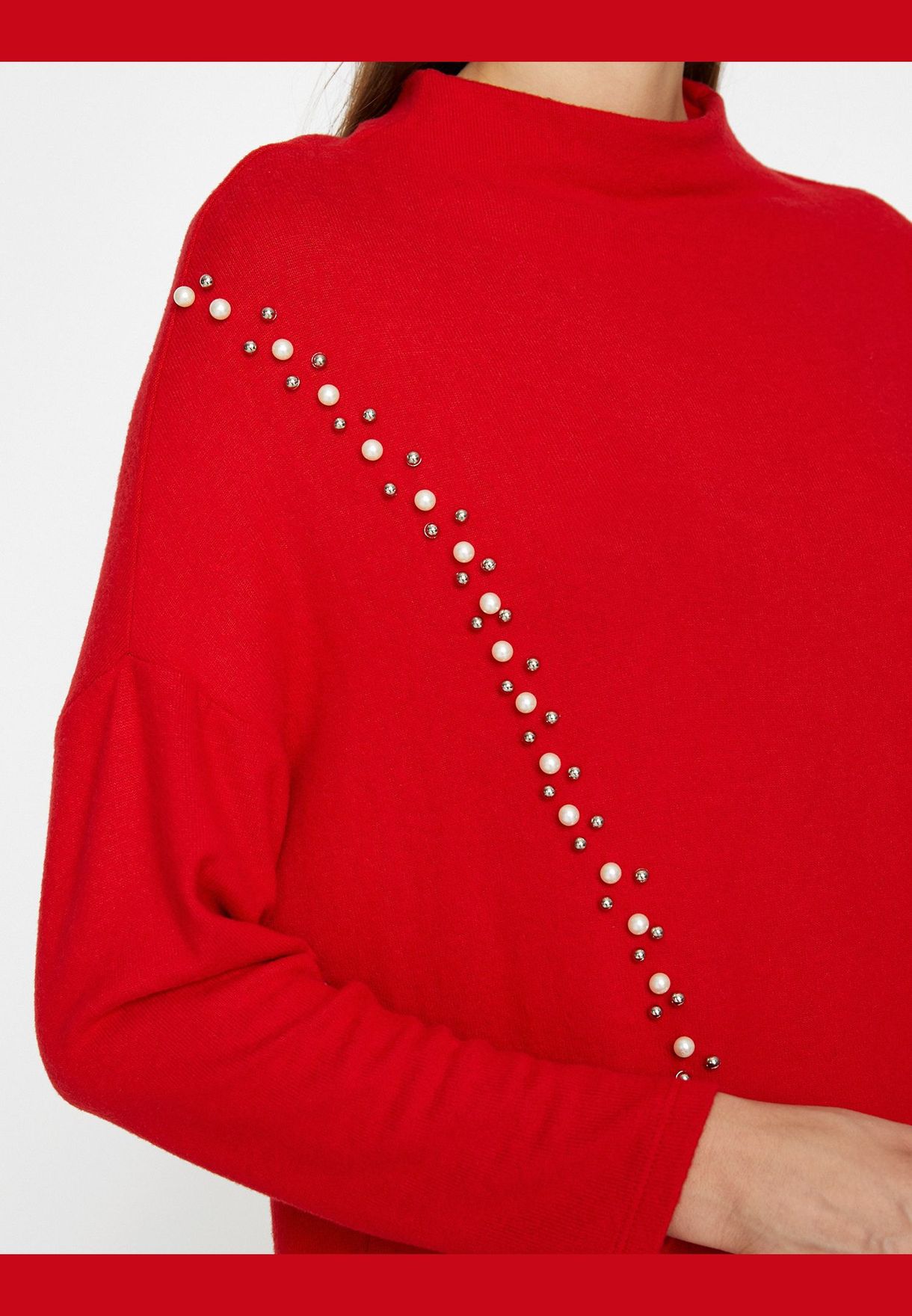 red pearl jumper