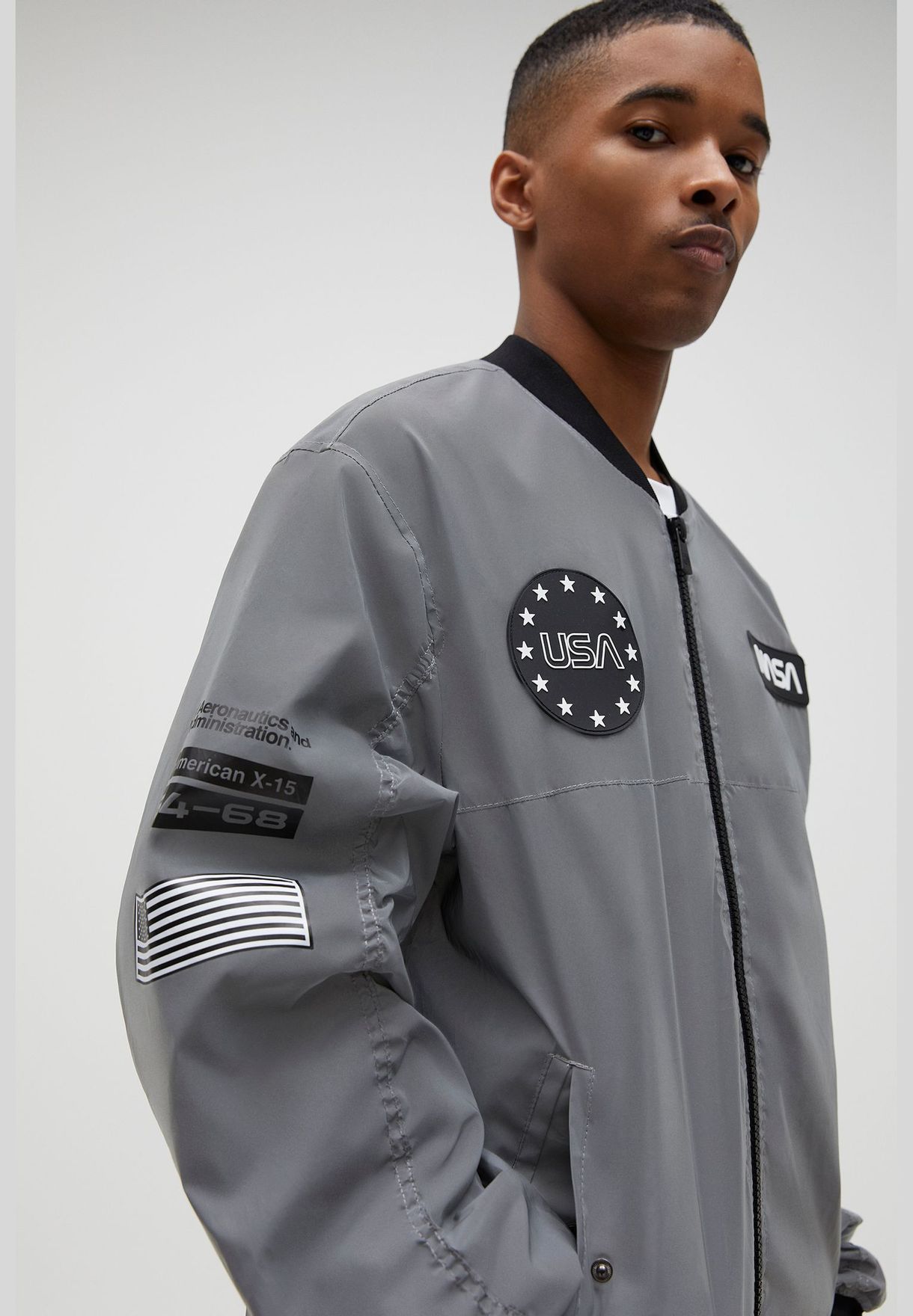 pull and bear nasa bomber jacket