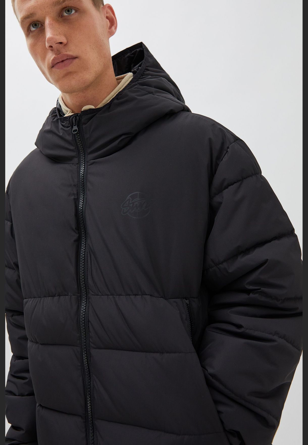 Buy Pull & Bear black Basic STWD puffer jacket for Men in MENA, Worldwide