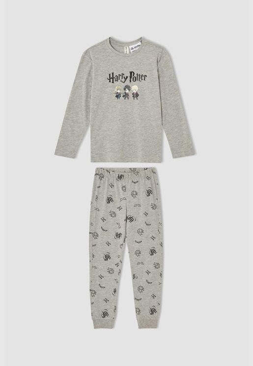 Harry Potter Licenced Girl Homewear Regular Fit Knitted Pyjamas
