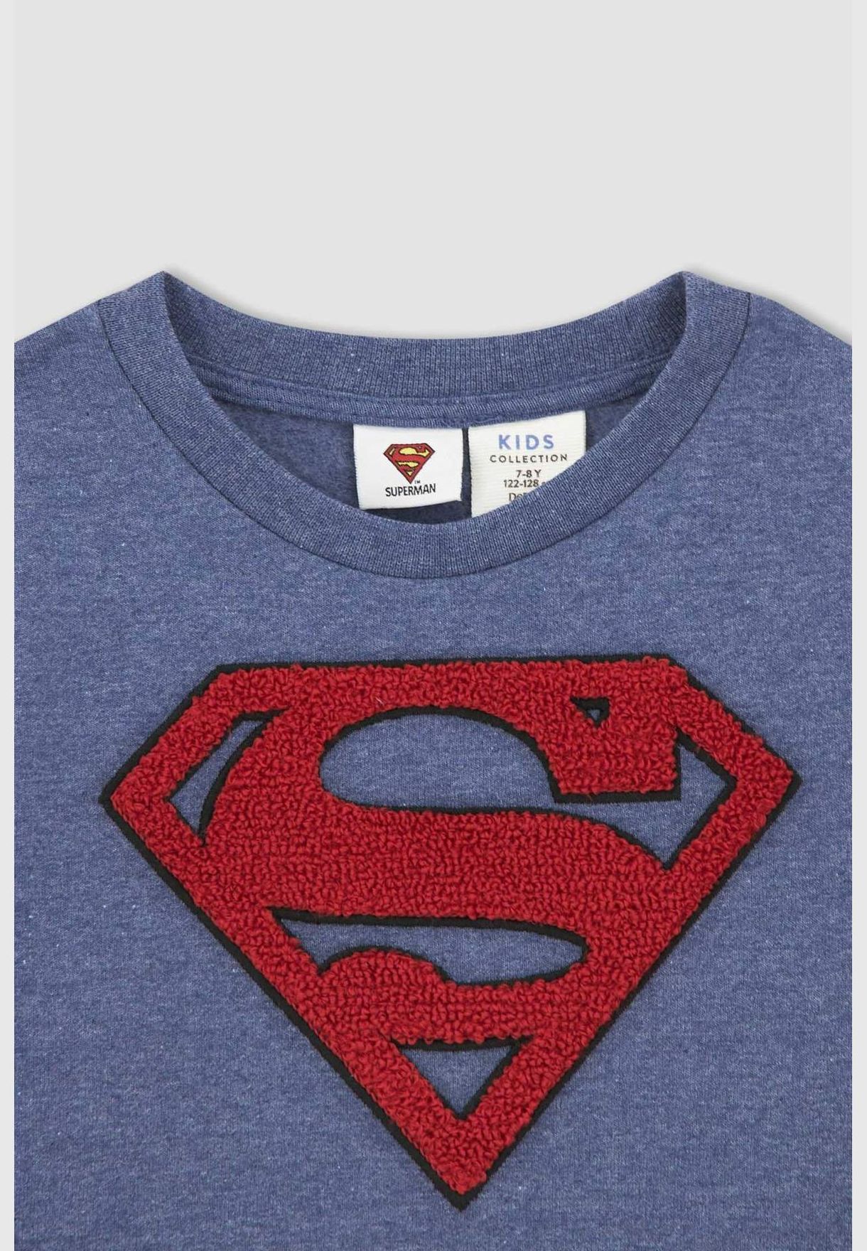 Superman Licenced Regular Fit Long Sleeve Sweatshirt