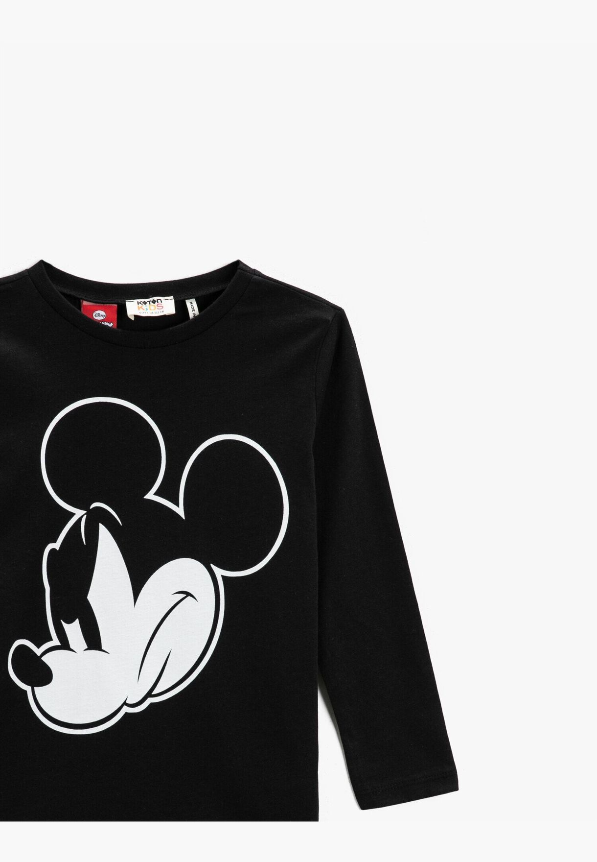 Mickey Mouse Licensed Printed T-Shirt Long Sleeve Cotton