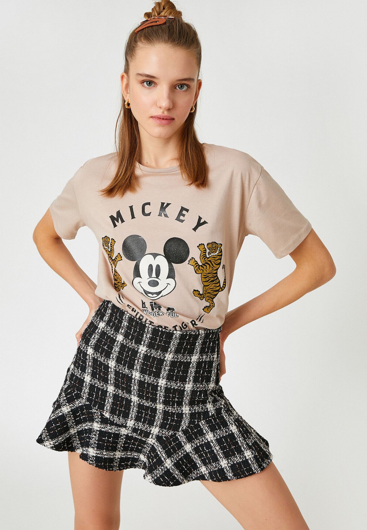 Disney Licensed Crew Neck Short Sleeve Printed T-Shirt