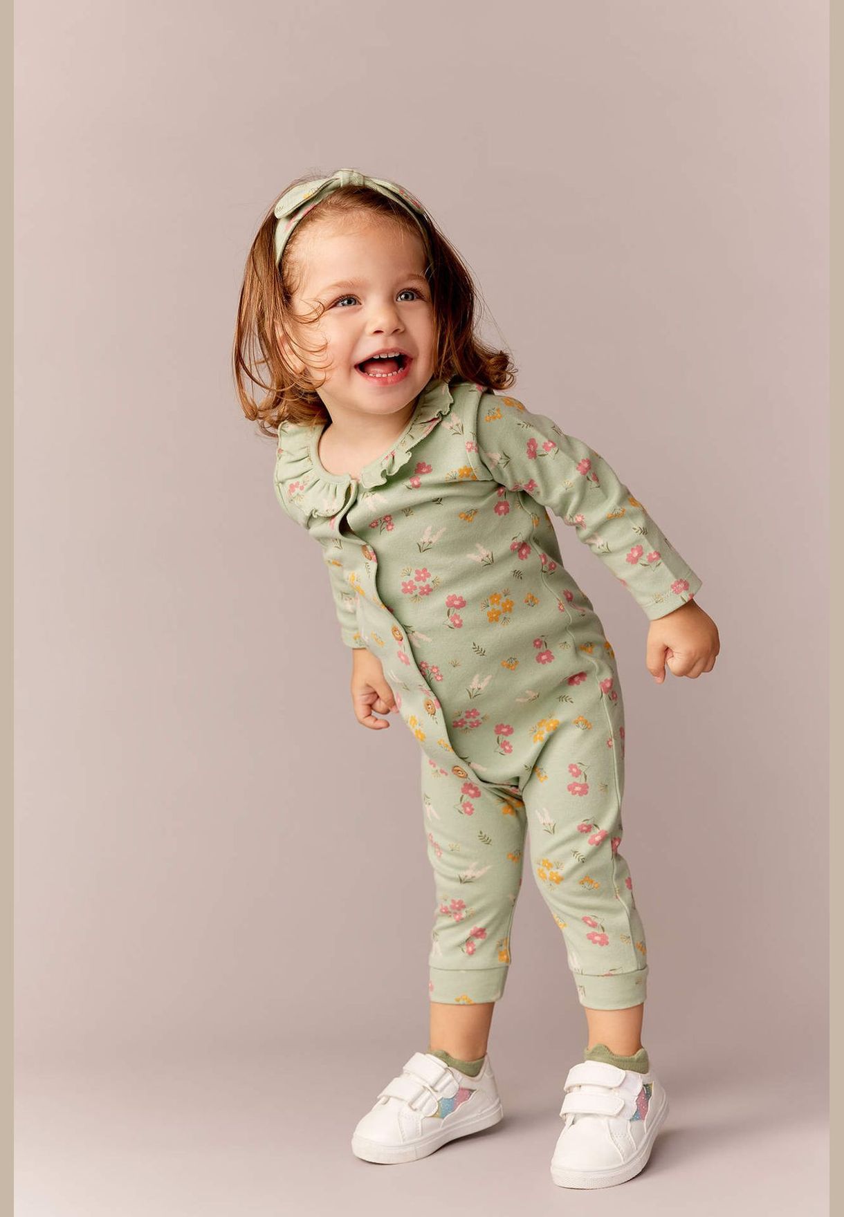 2 Pack BabyGirl Baby Neck Knitted Overalls