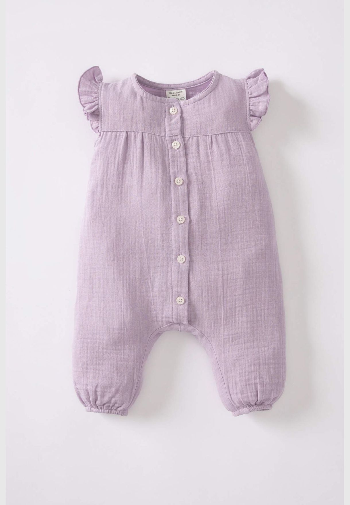BabyGirl Button Neck Knitted Overalls