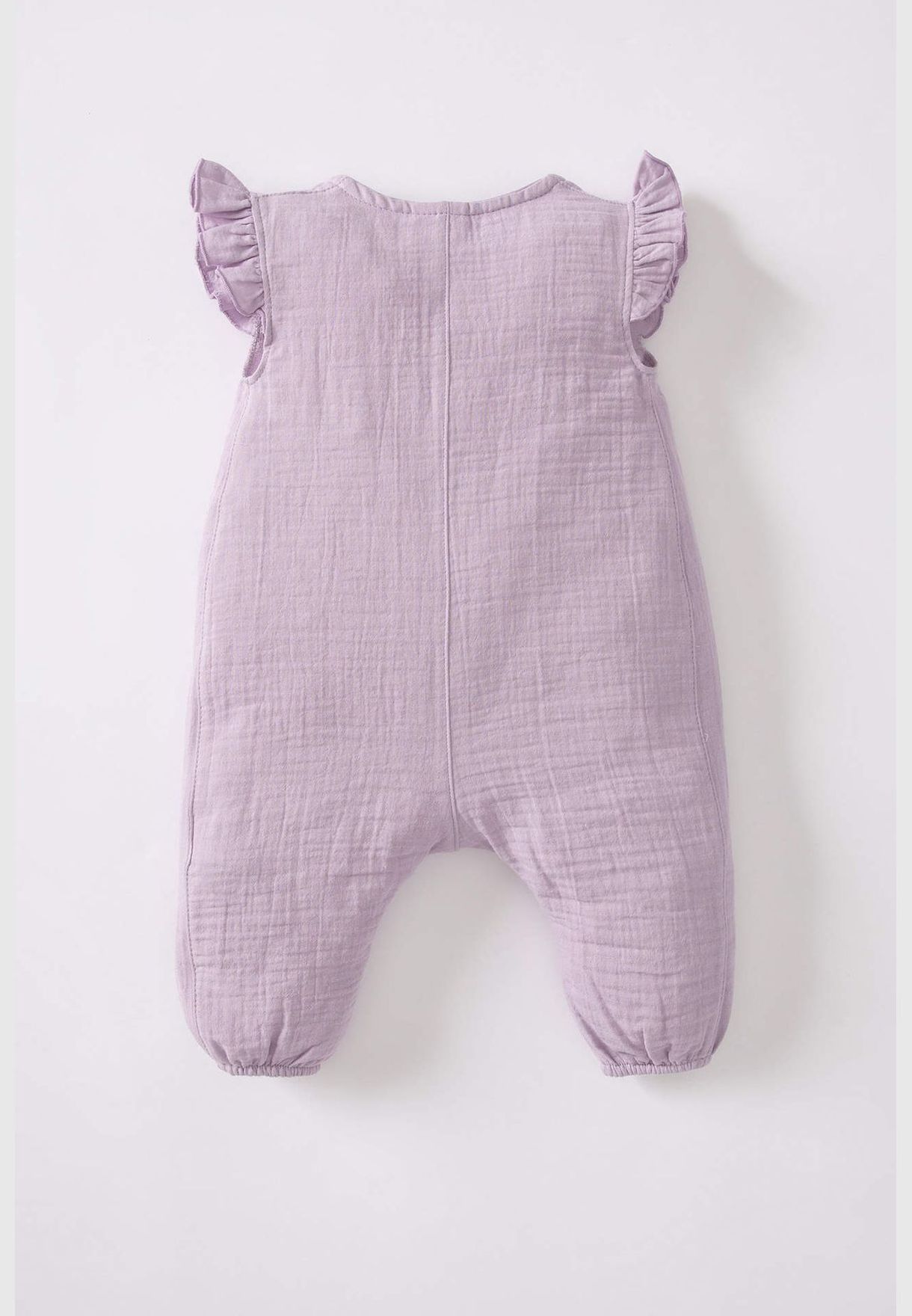BabyGirl Button Neck Knitted Overalls