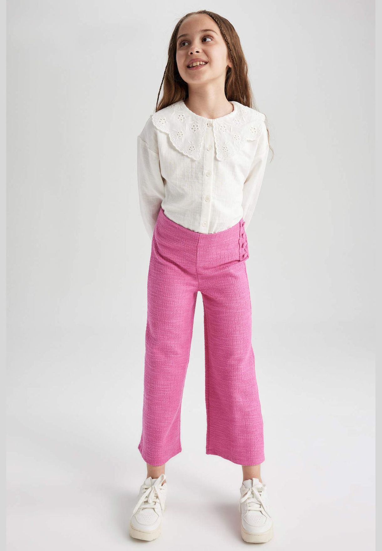 Girl Wide Leg Knitted Trousers