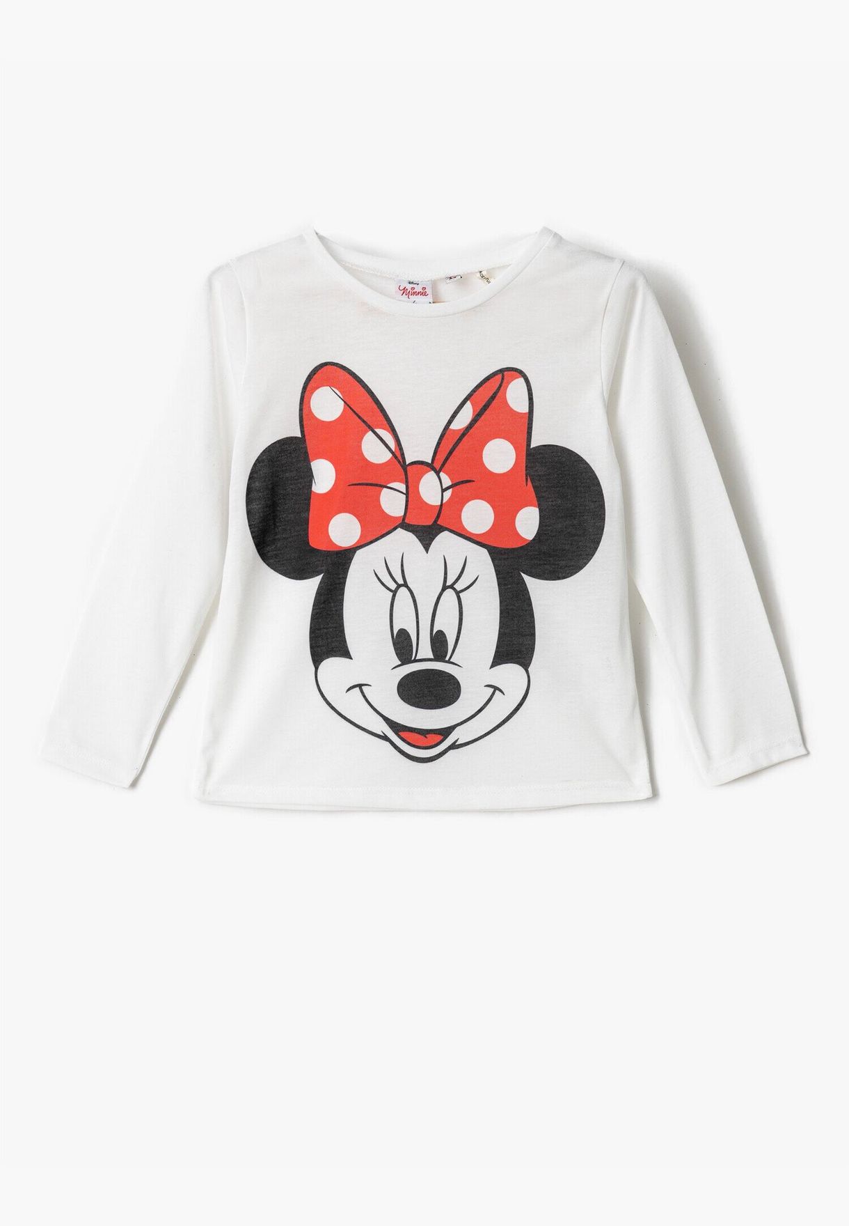 Minnie Mouse Licensed Printed Long Sleeve T-Shirt