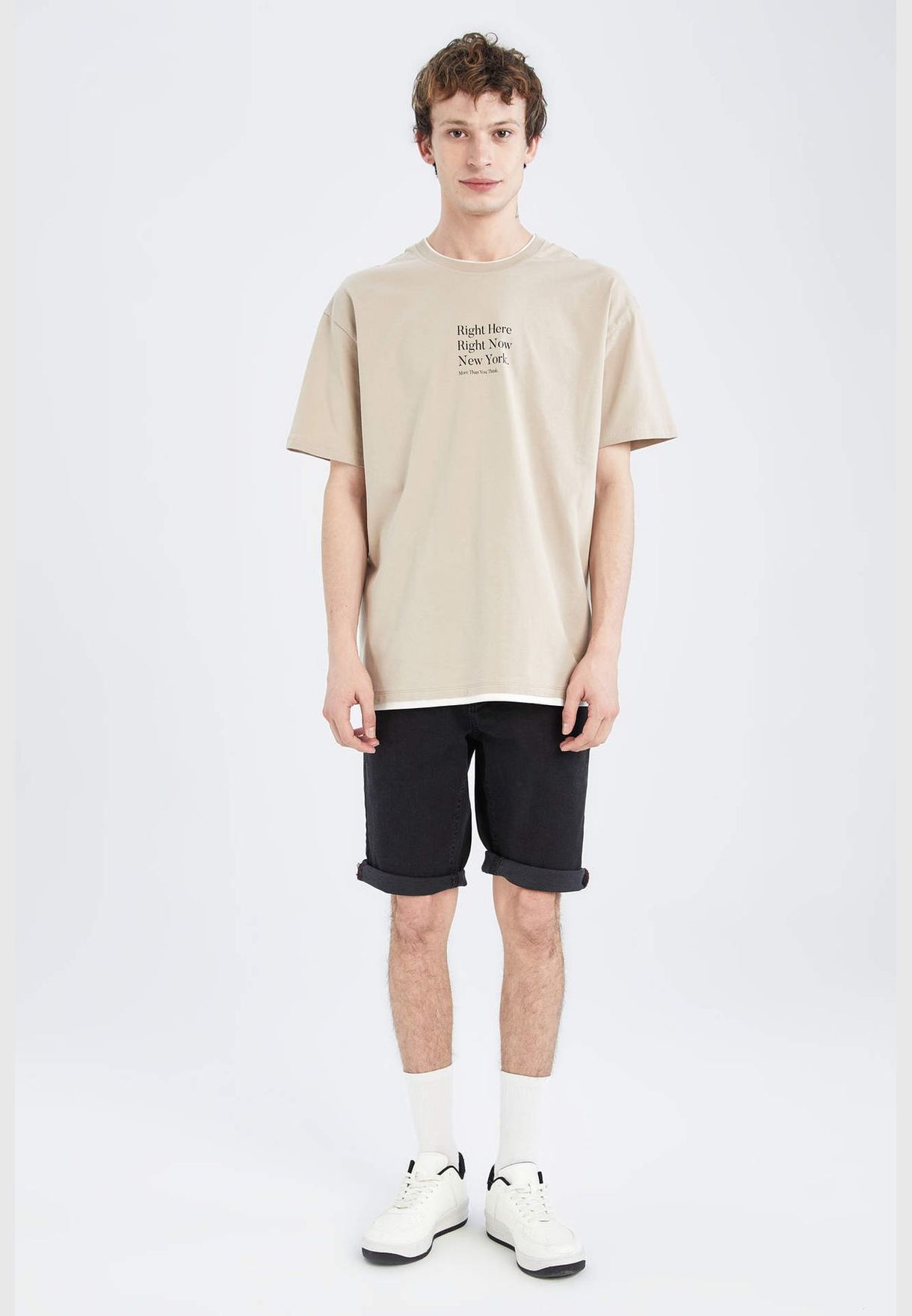 Boxy Fit Shorts Sleeve T-Shirt