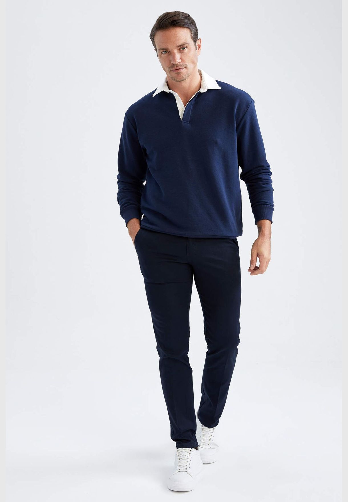 Man Slim Fit Chino Trousers