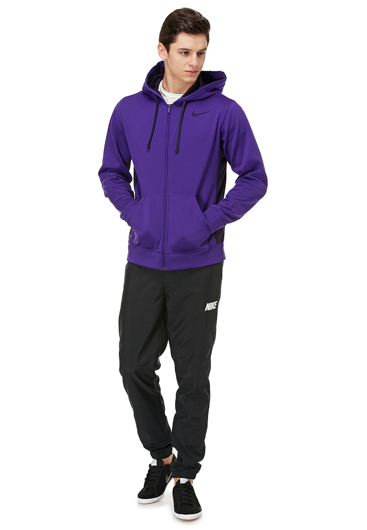 Buy Nike purple Nike KO Full Zip Hoodie  for Men in Riyadh, Jeddah