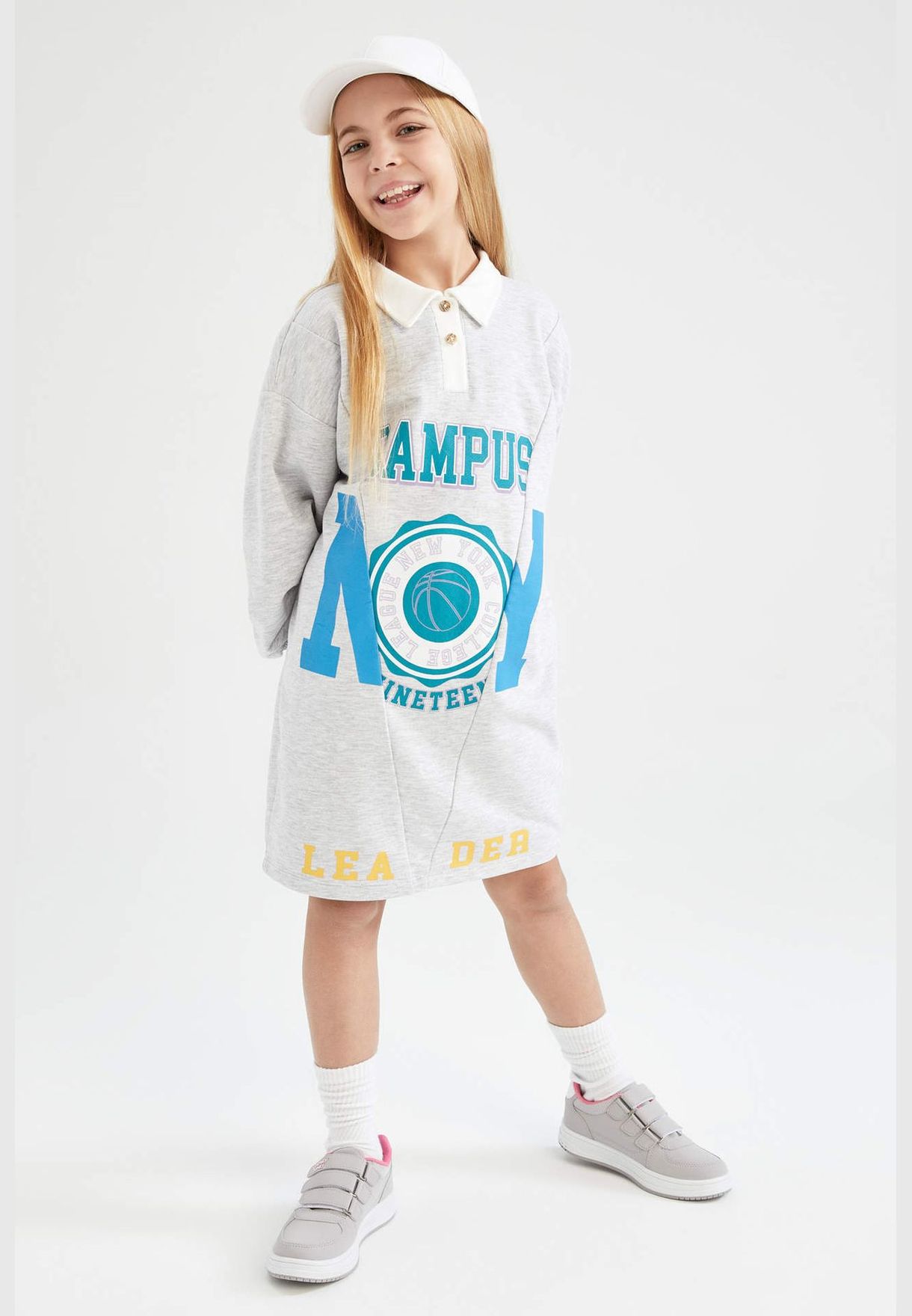 Girl Long Sleeve Knitted Dress