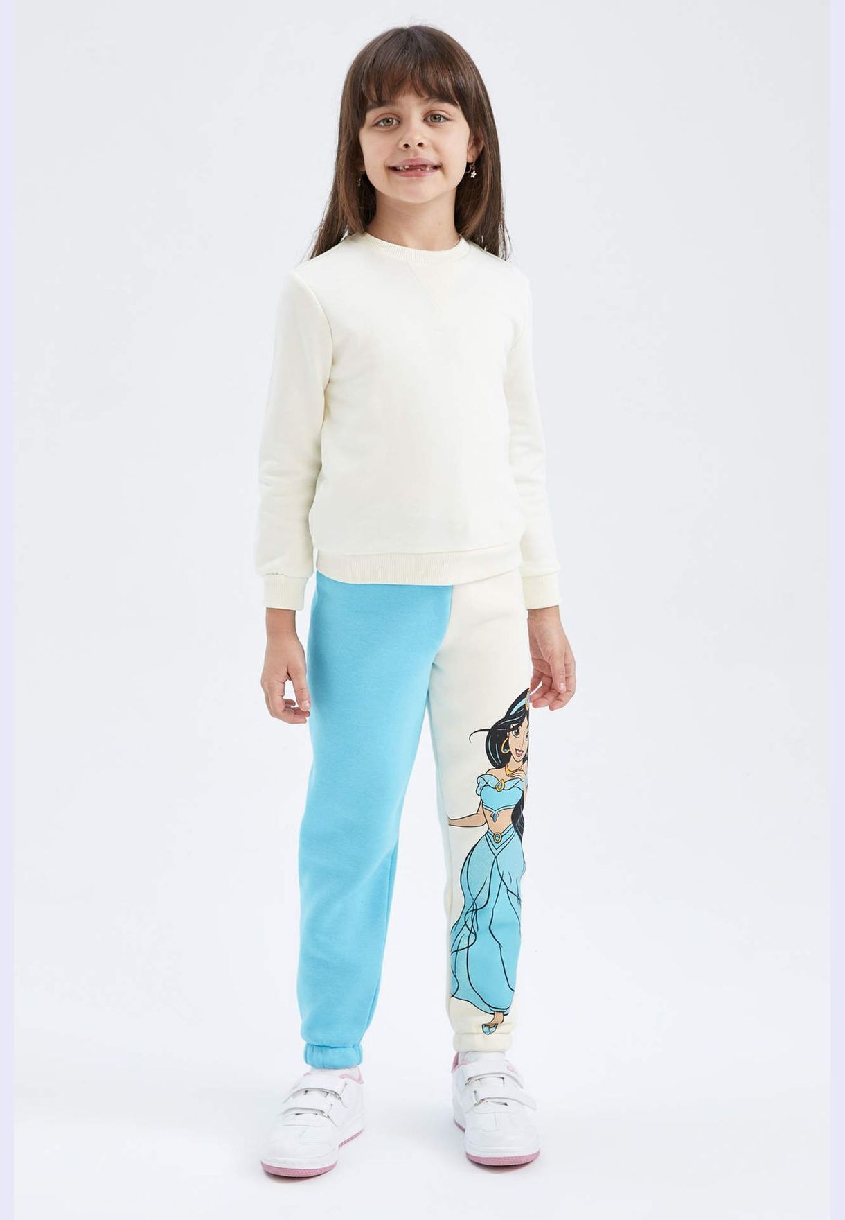 Girl Disney Princess Licenced Jogger Knitted Trousers