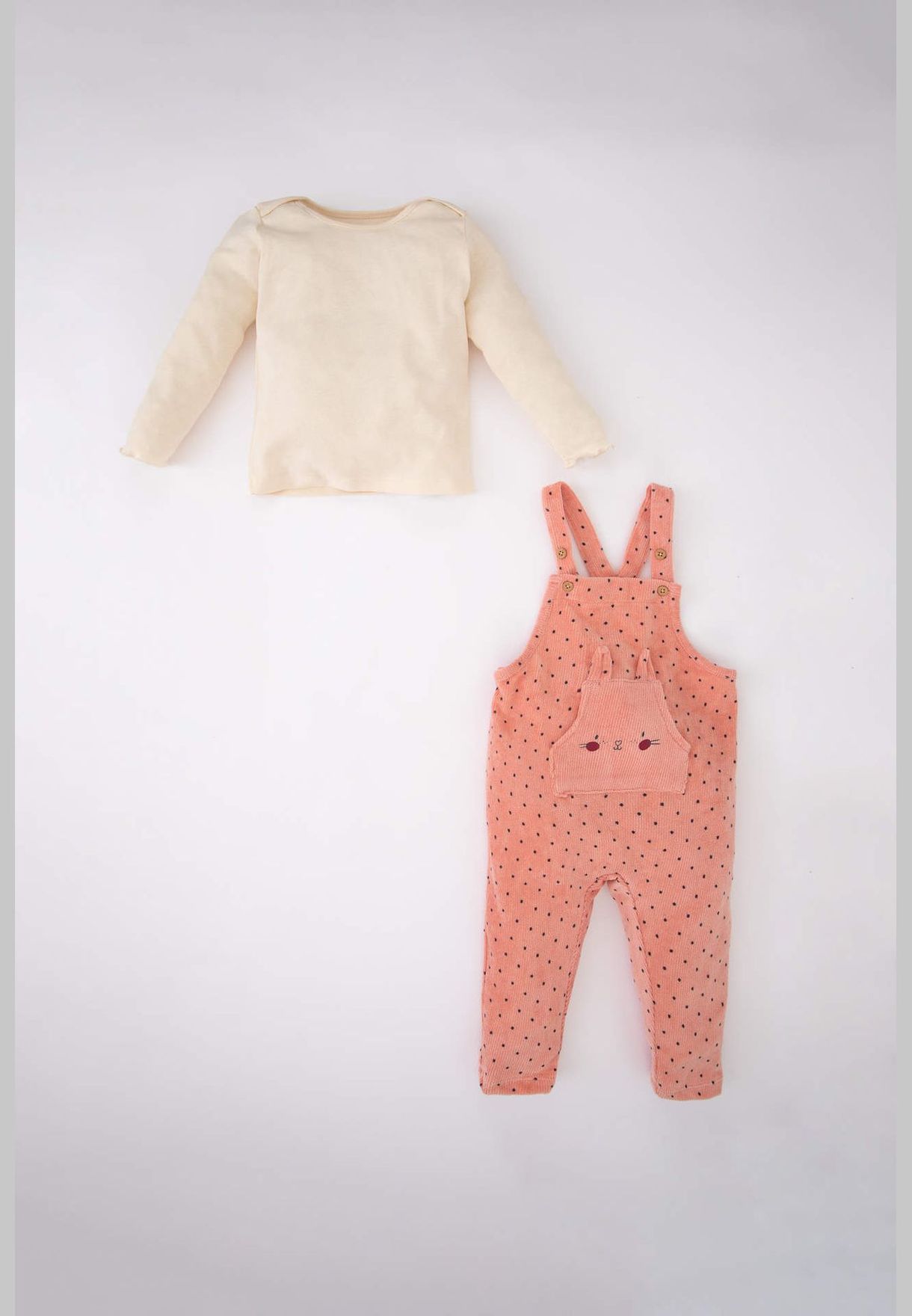 2 Pack BabyGirl Bike Neck Long Sleeve Knitted Set