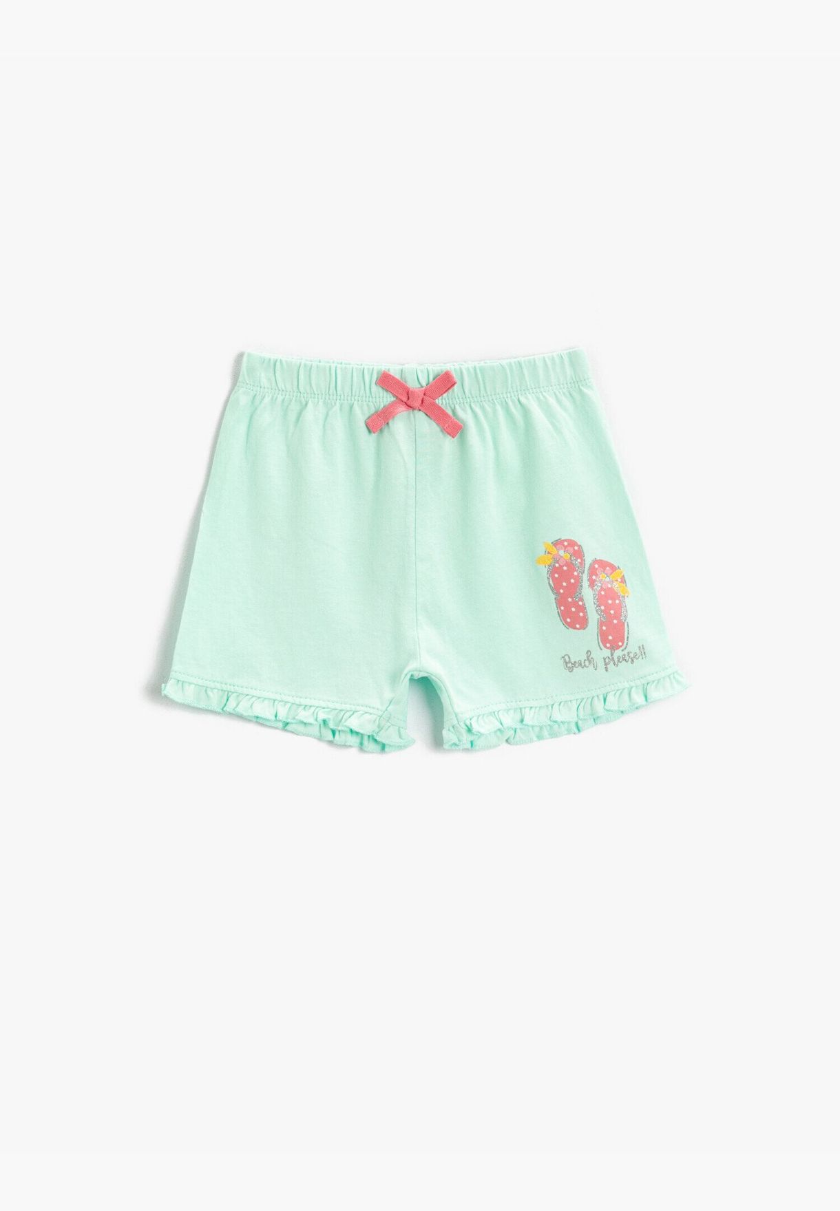 Printed Elastic Waist Short Cotton