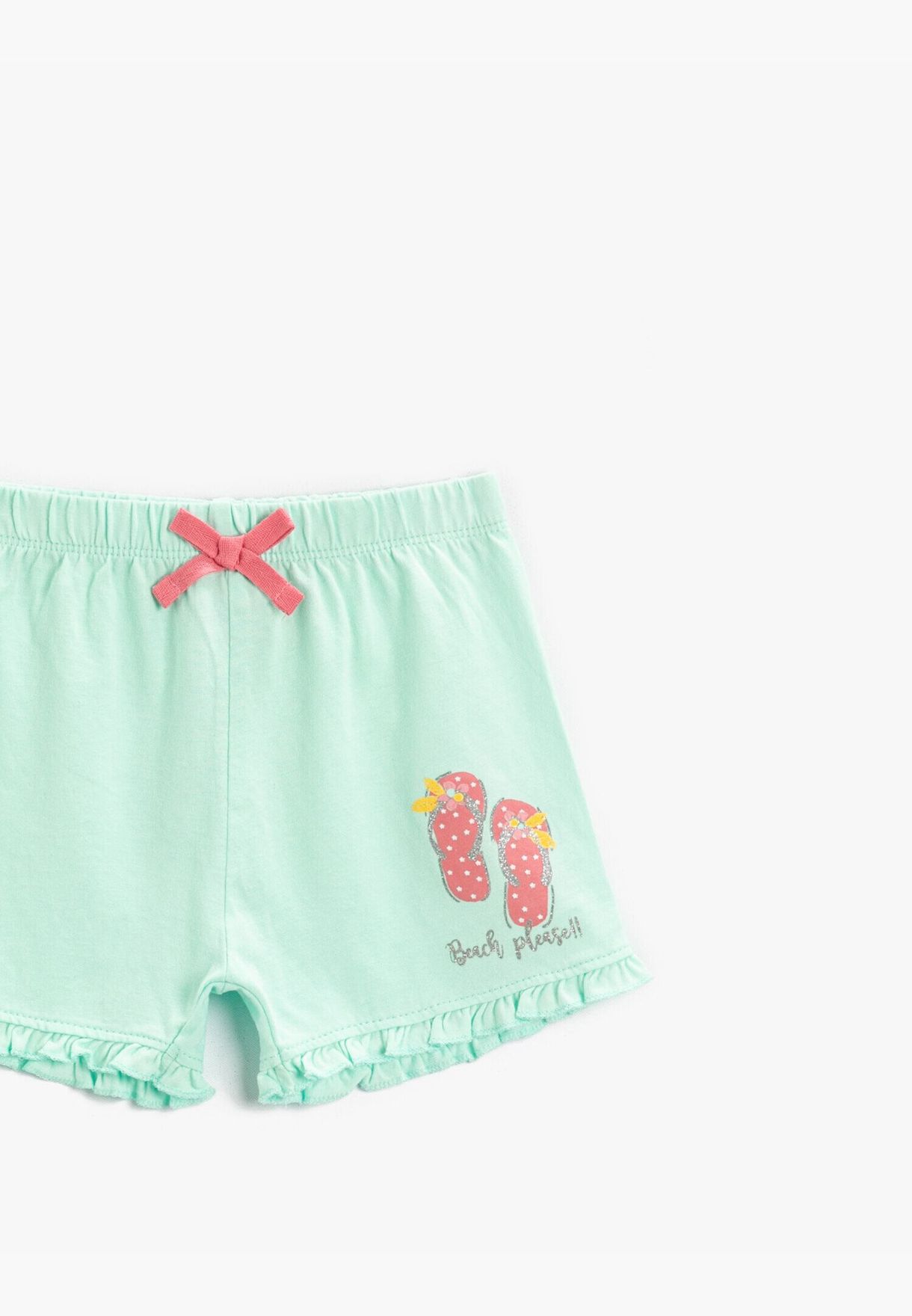 Printed Elastic Waist Short Cotton