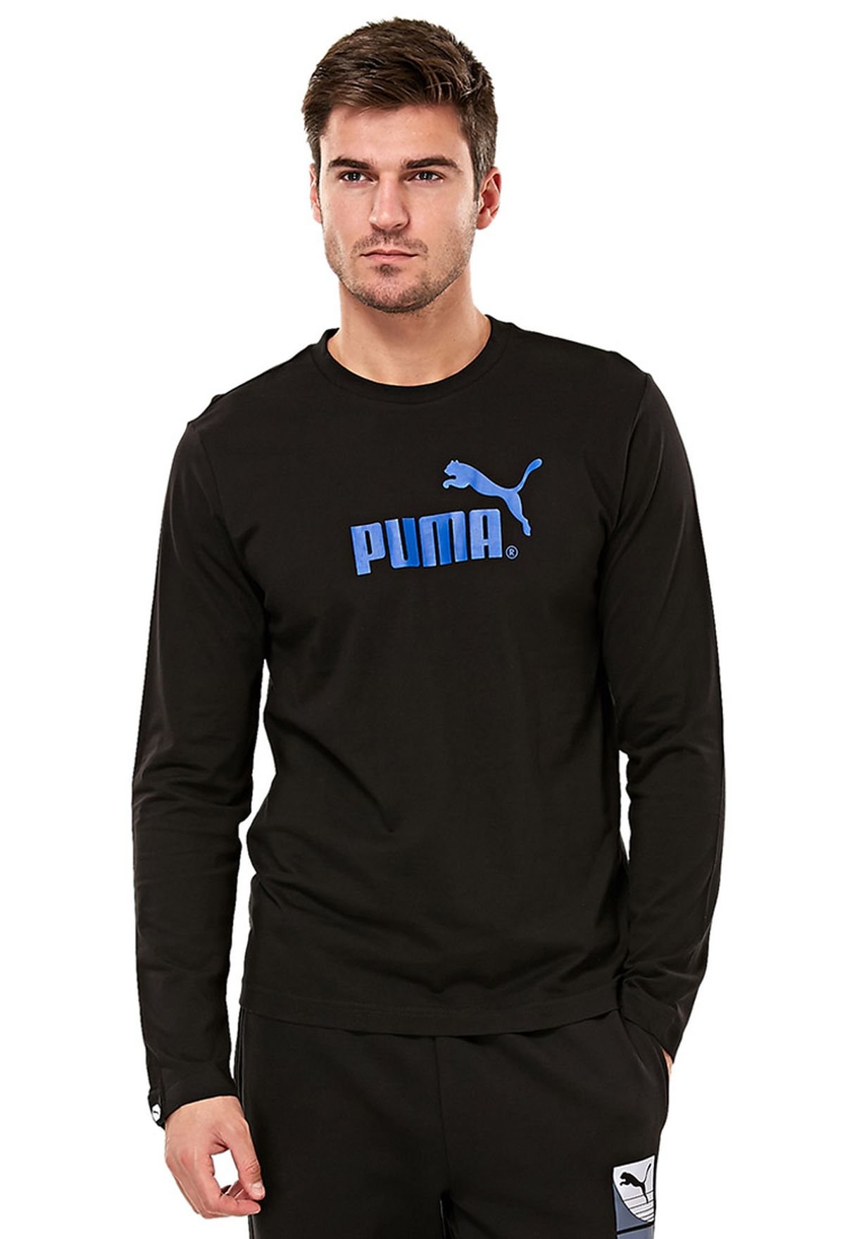 hareket geri çekil motor  Buy PUMA black No.1 Logo Ls T Shirt for Men in MENA, Worldwide
