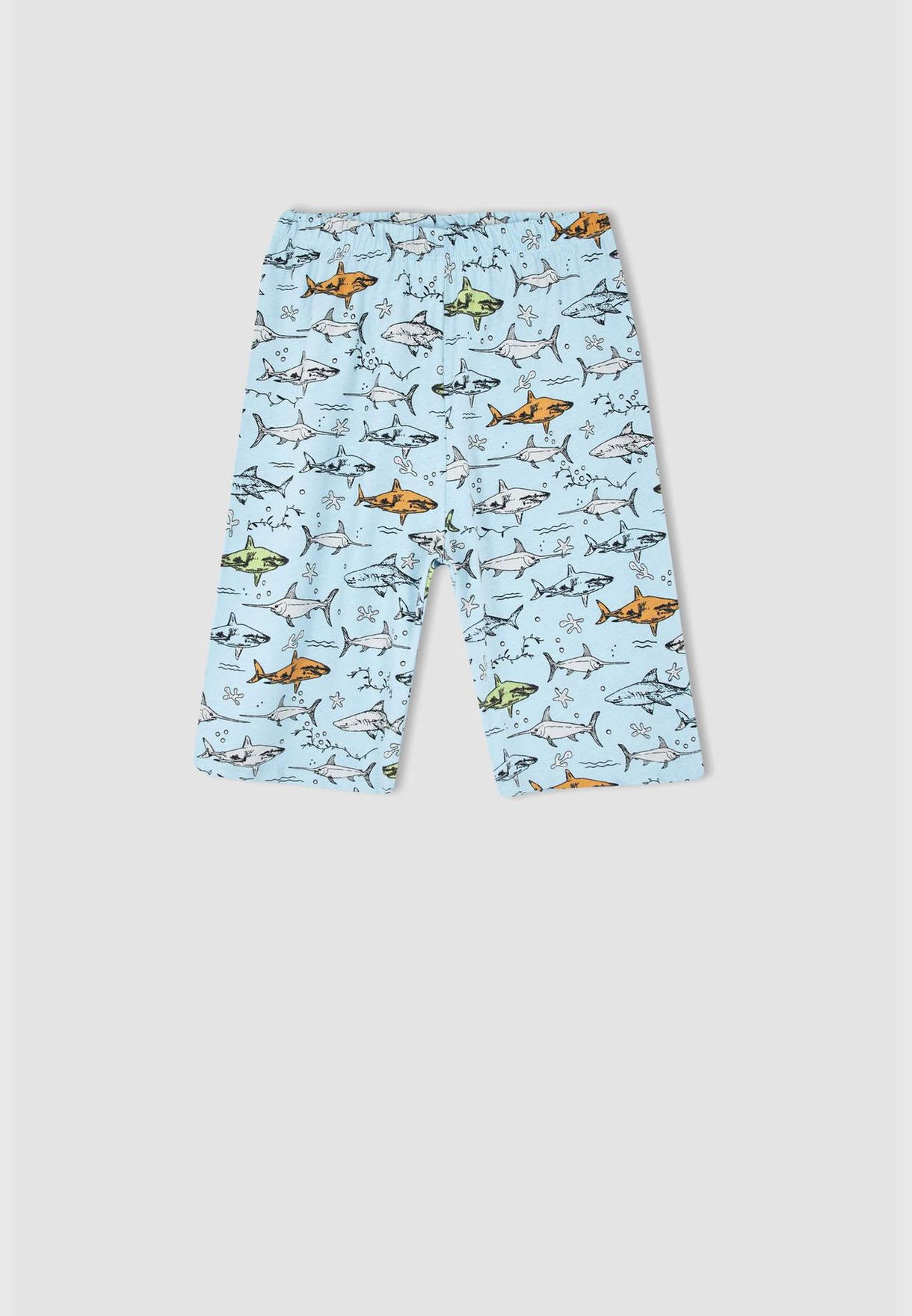 Regular Fit Short Sleeve Slogan Print Pyjama Set