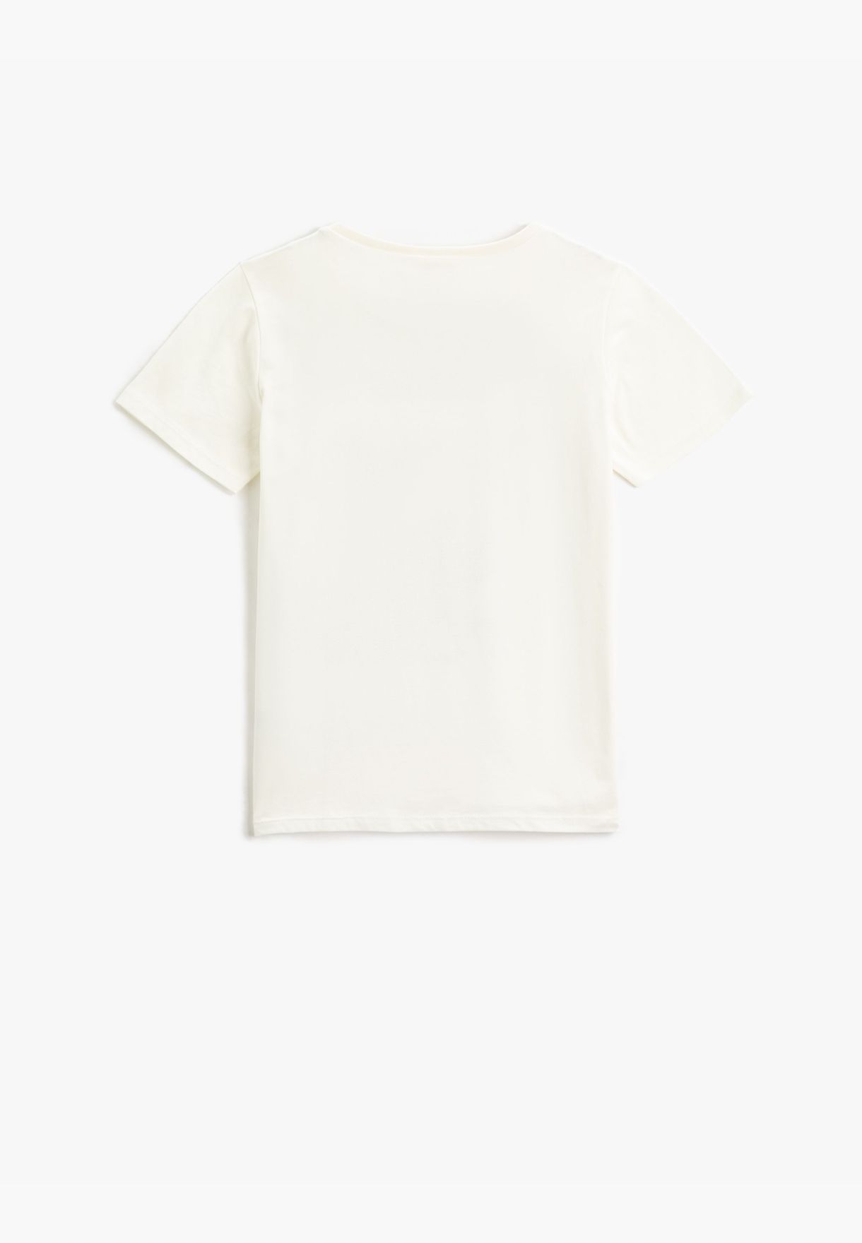 Dinosaur Printed Short Sleeve T-Shirt Round Neck