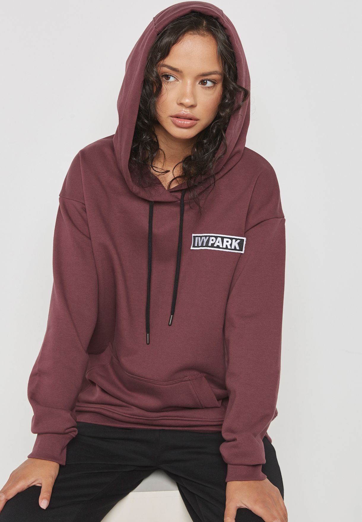 ivy park purple hoodie