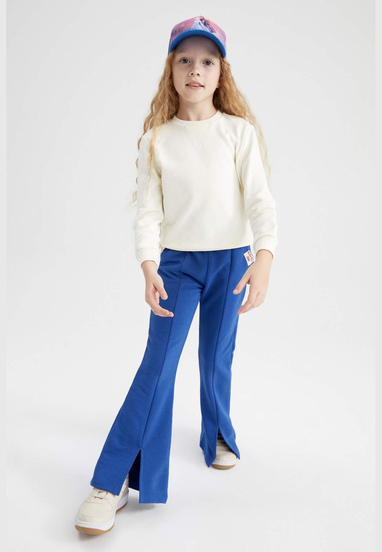 Girl Flare Fit Knitted Trousers