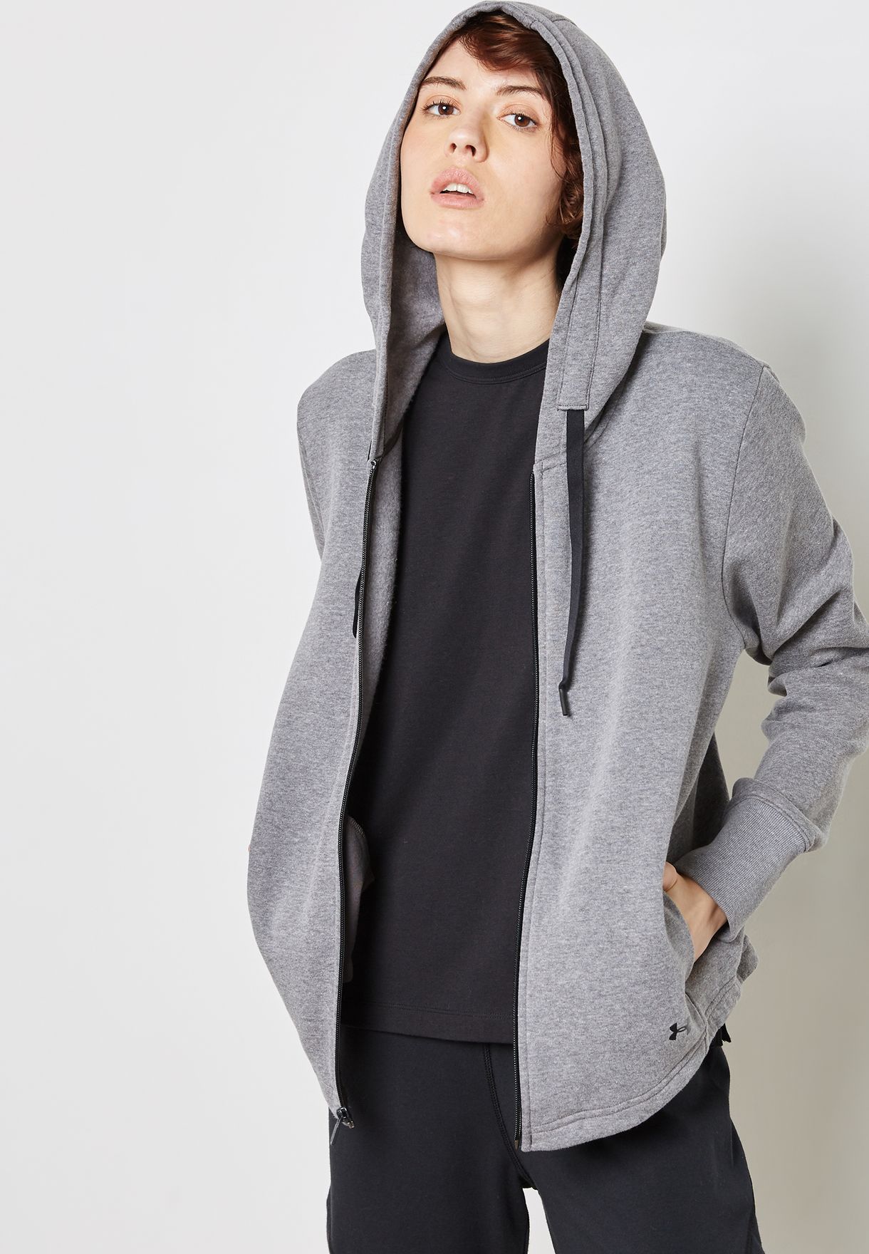 women's under armour favorite fleece hoodie