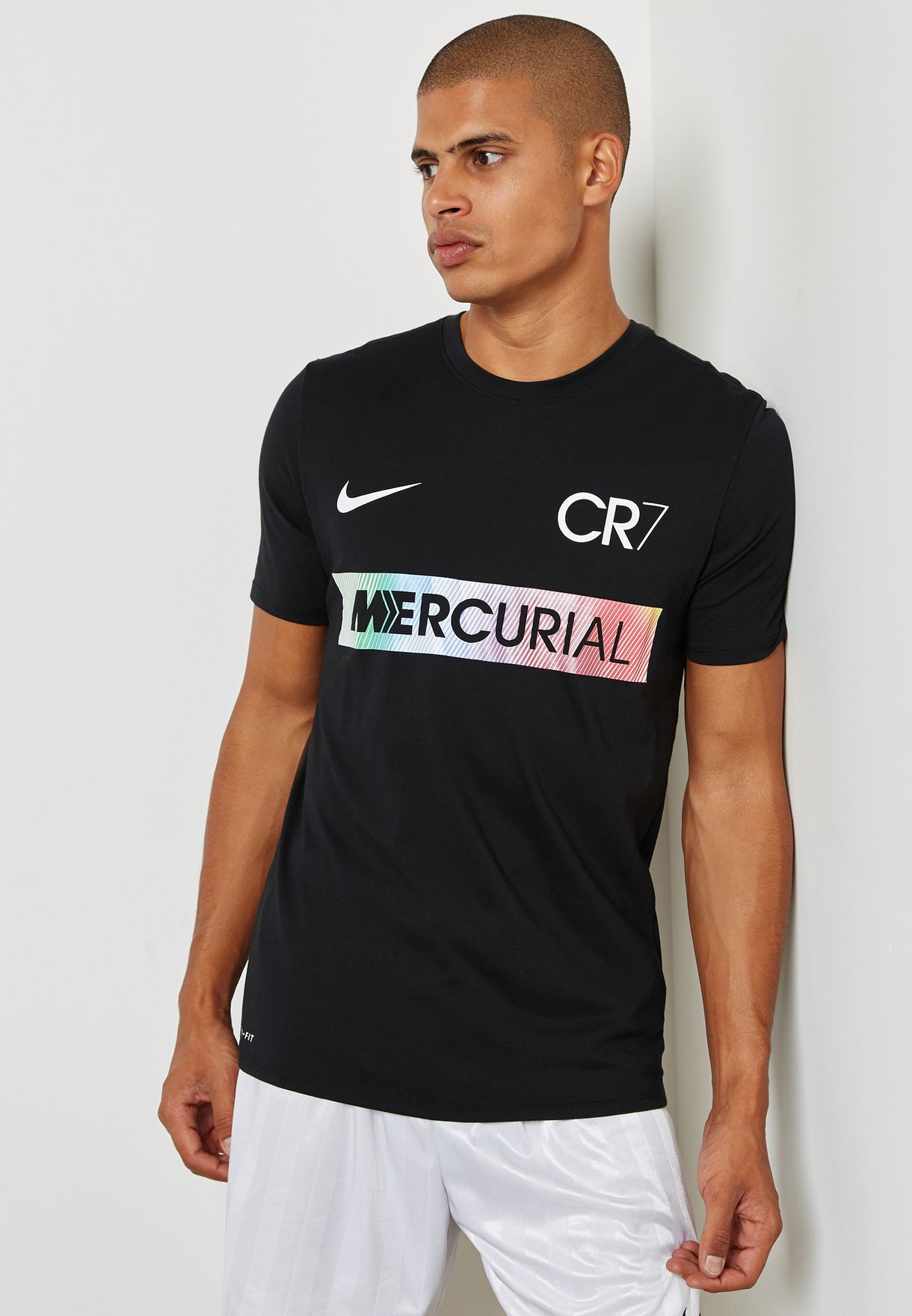 gradualmente he equivocado Comorama Buy Nike black Dri-FIT Ronaldo Mercurial T-Shirt for Men in Dubai, Abu Dhabi