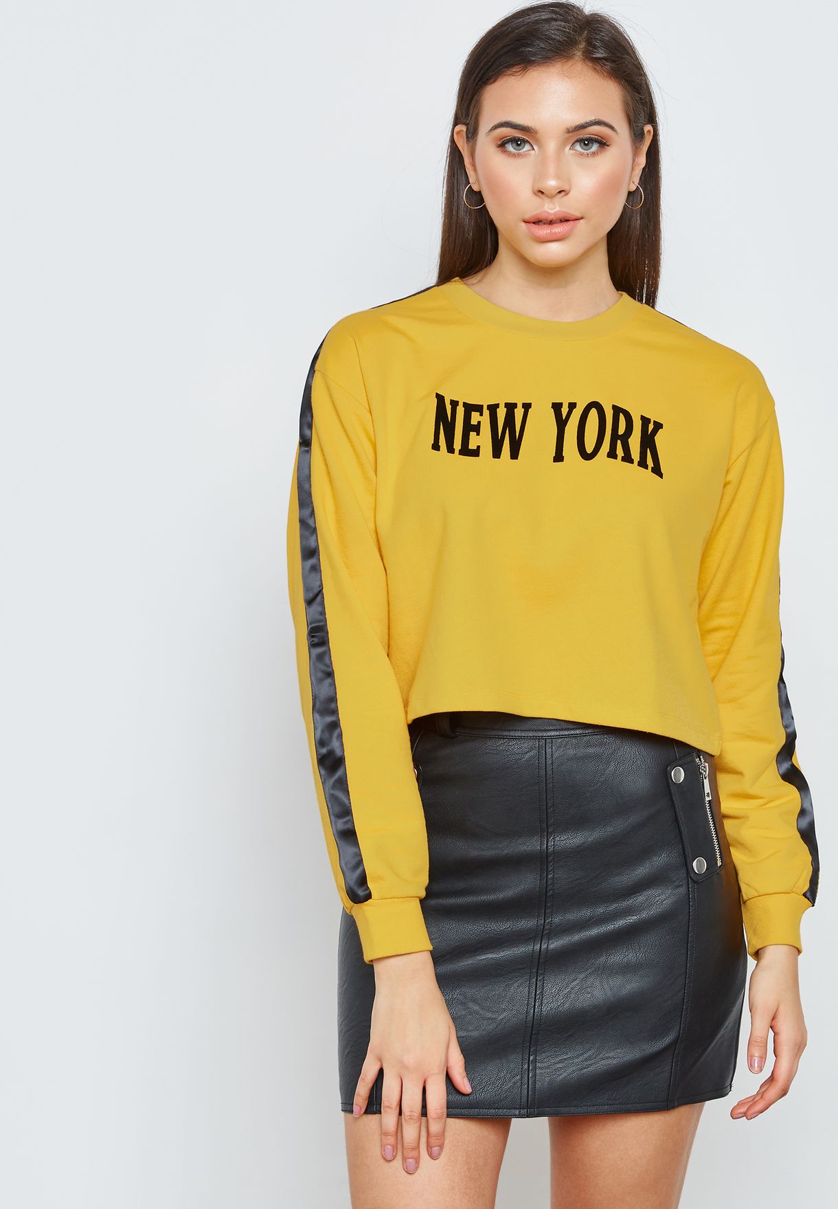 forever 21 yellow sweatshirt