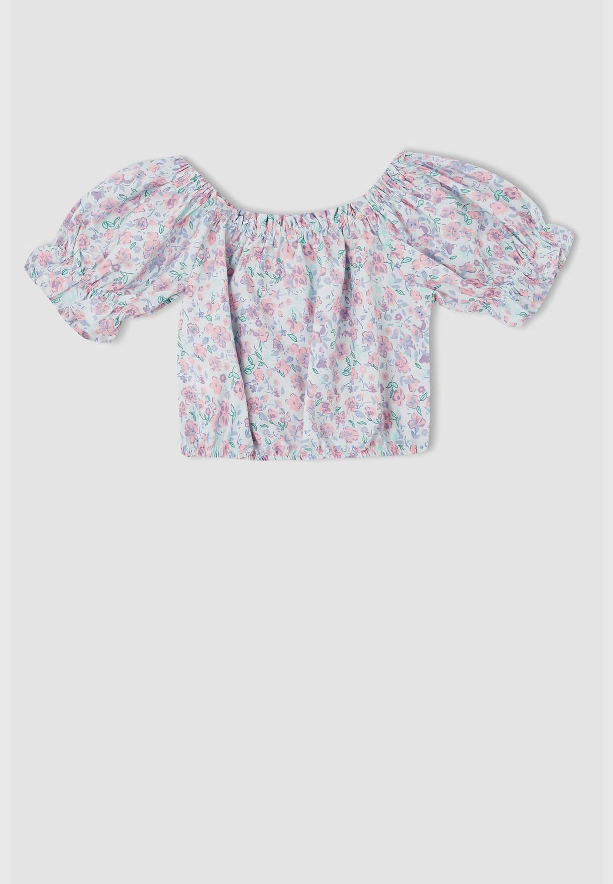 2 Pieces Girl Regular Fit Short Sleeve Woven set