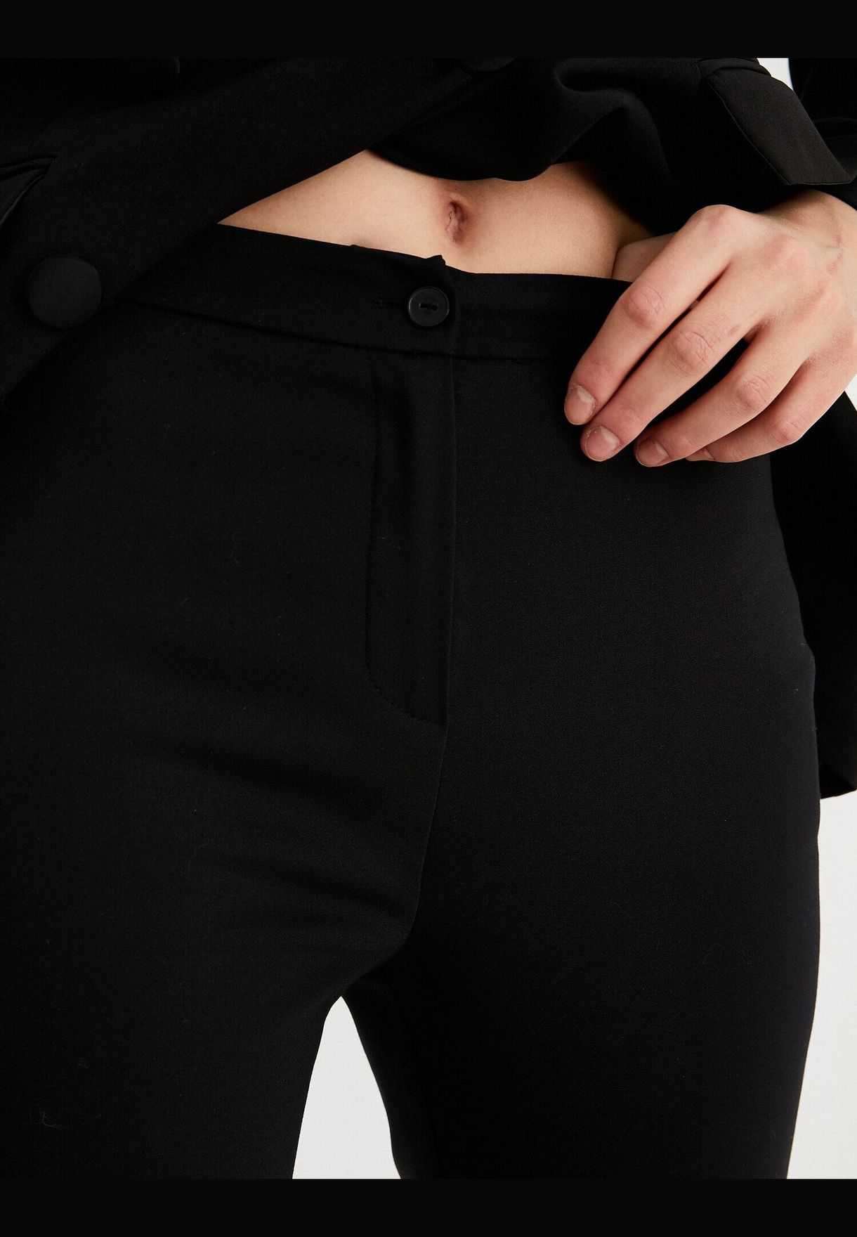 Normal Waist Basic Trousers