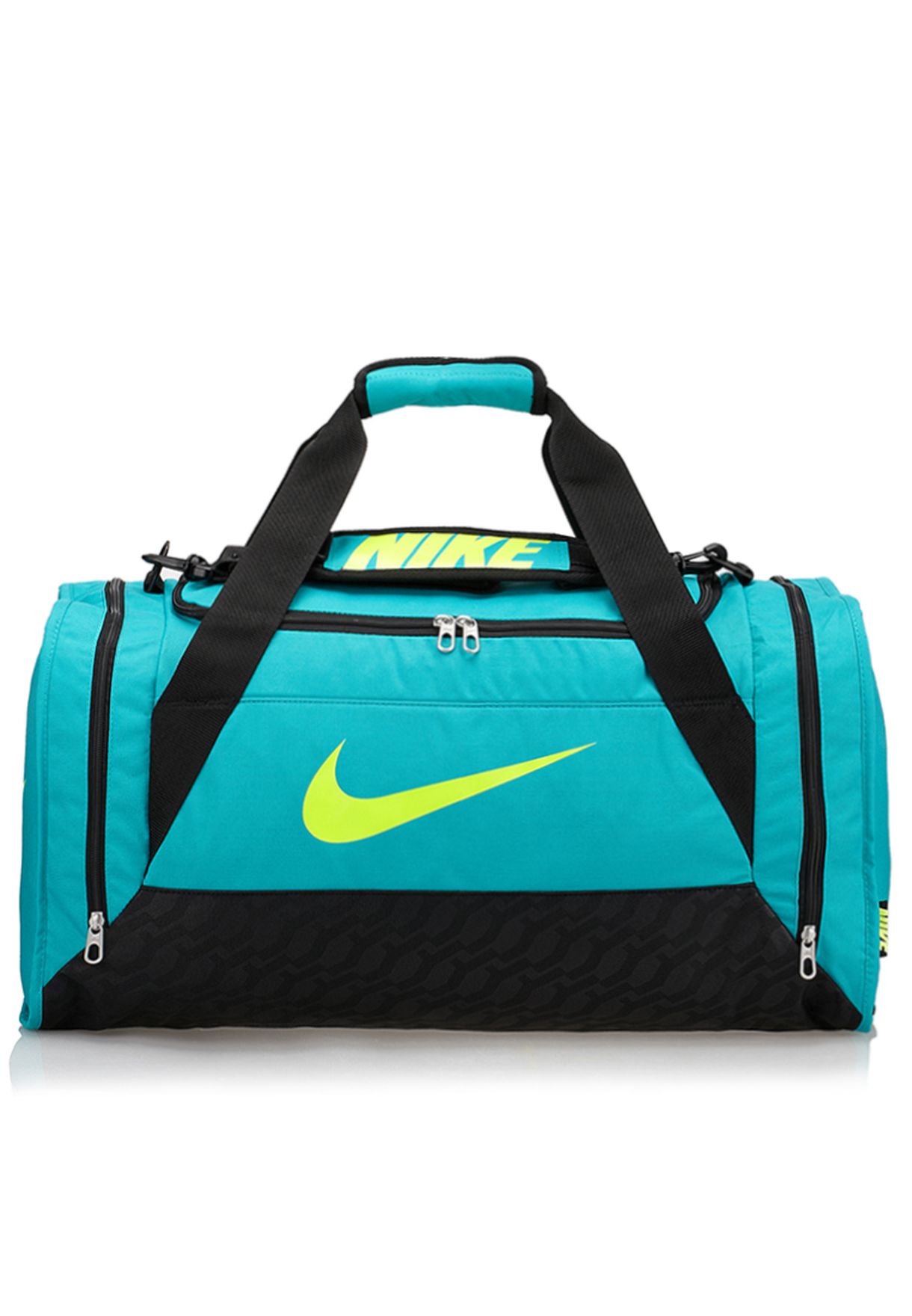 green nike duffel bag