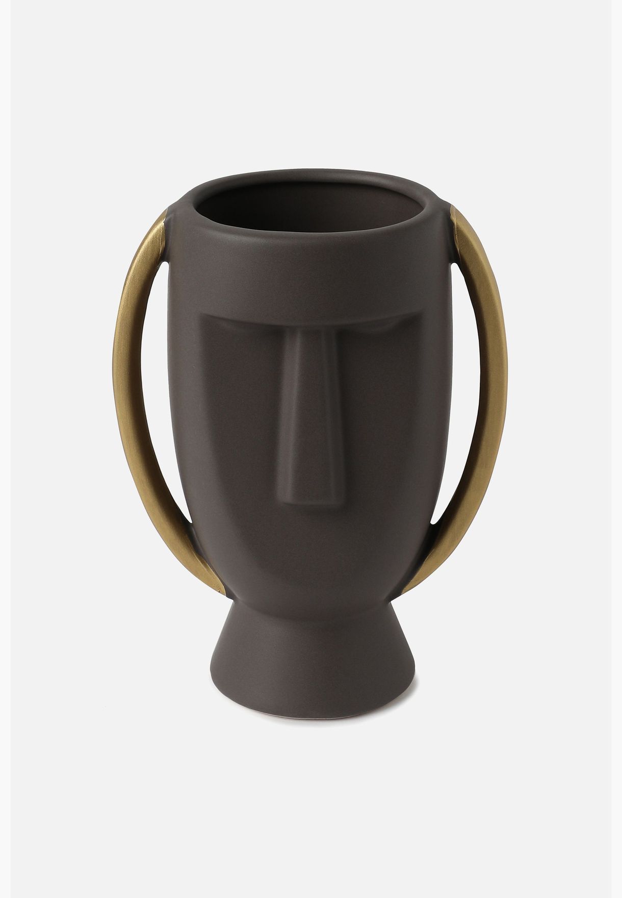 Trophy Shaped Modern Ceramic Flower Vase For Home Decor 