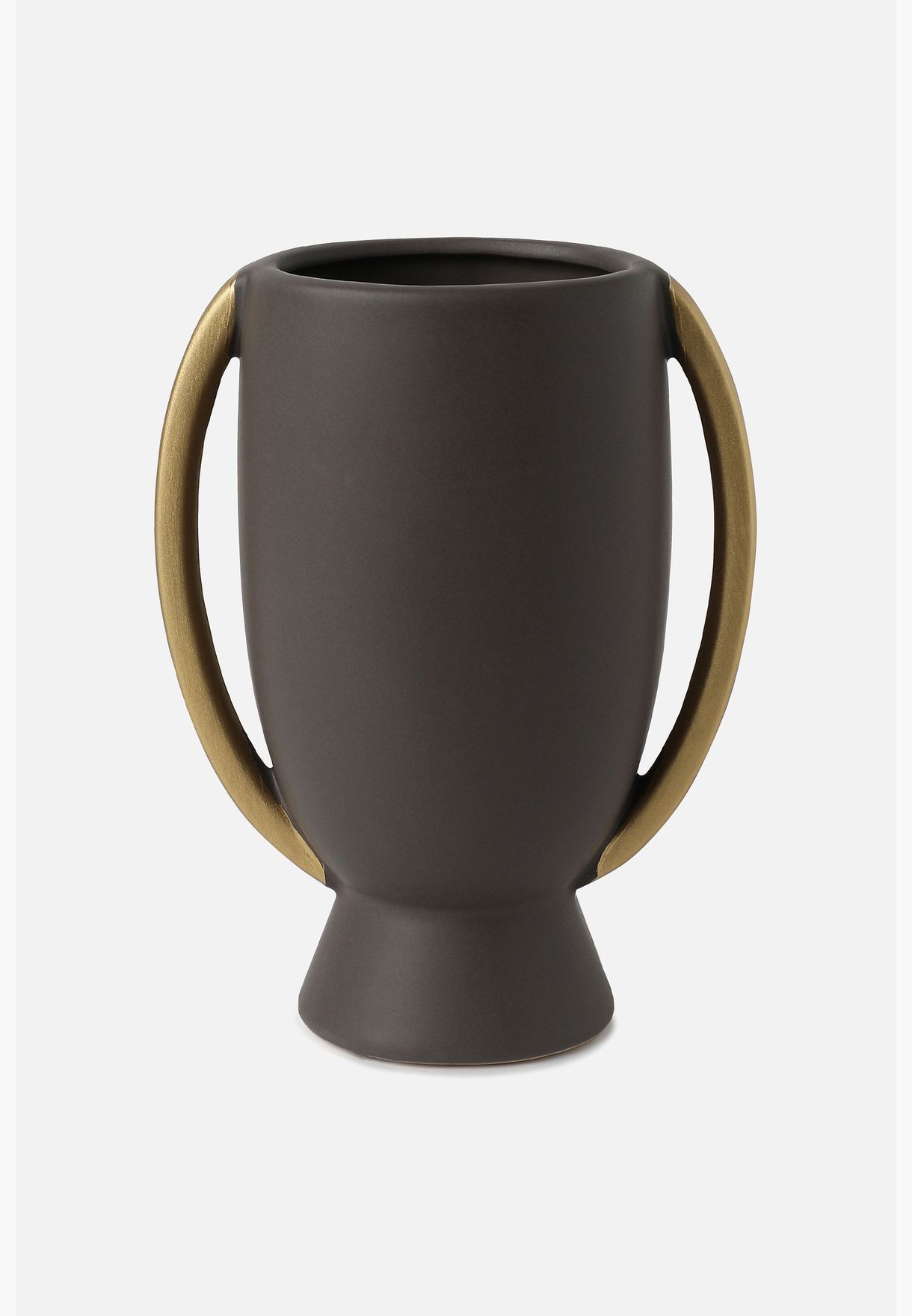 Trophy Shaped Modern Ceramic Flower Vase For Home Decor