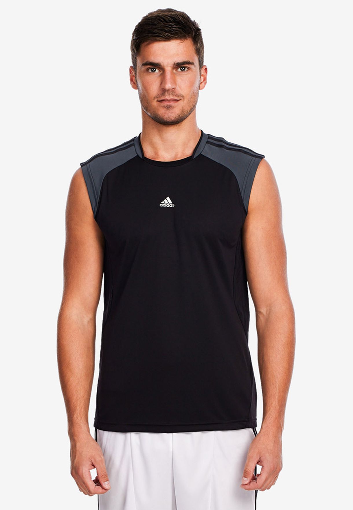 Buy adidas black 365 Sleeveless T-Shirt 