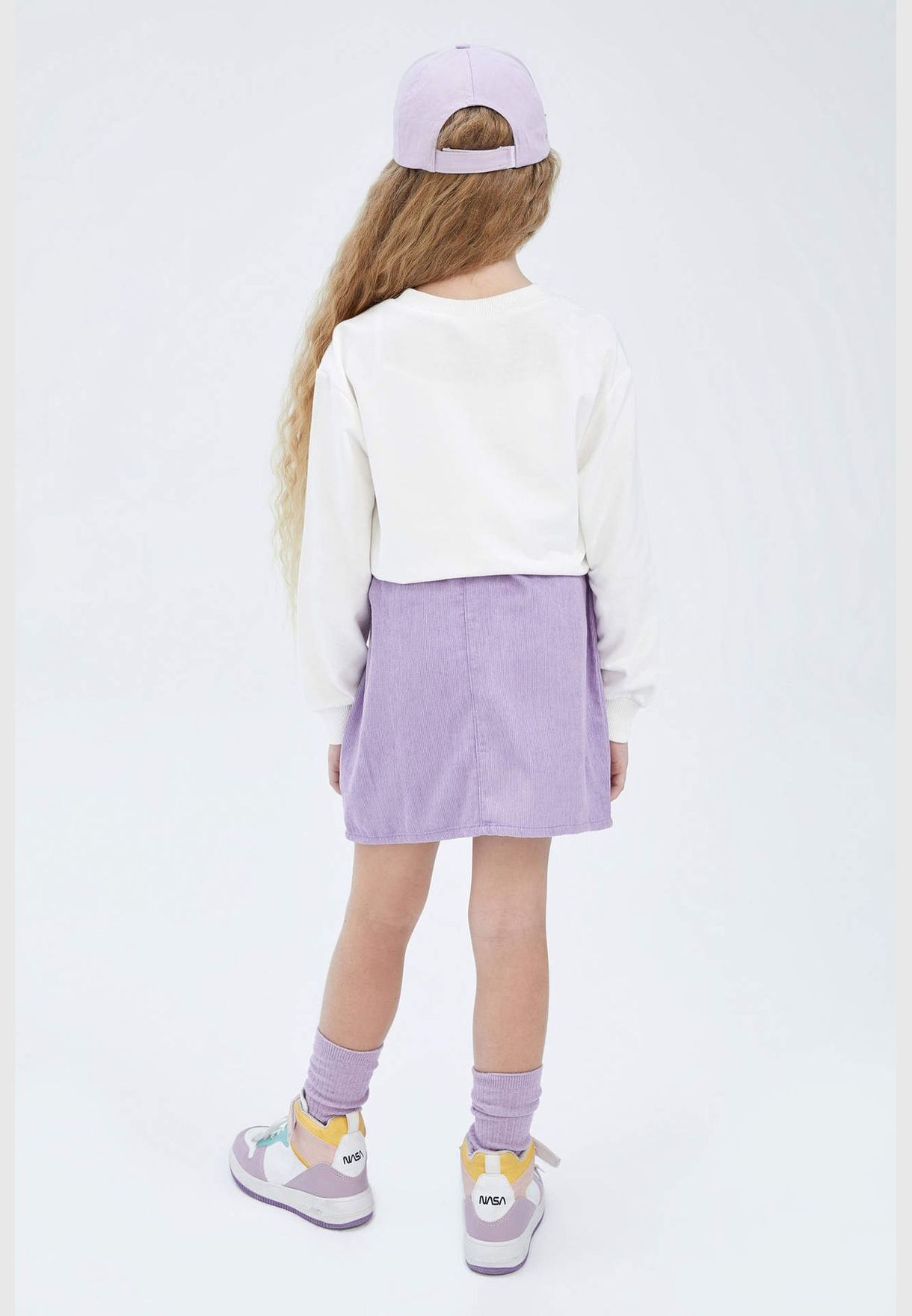 Girl Paperbag Skirt Woven Skirt