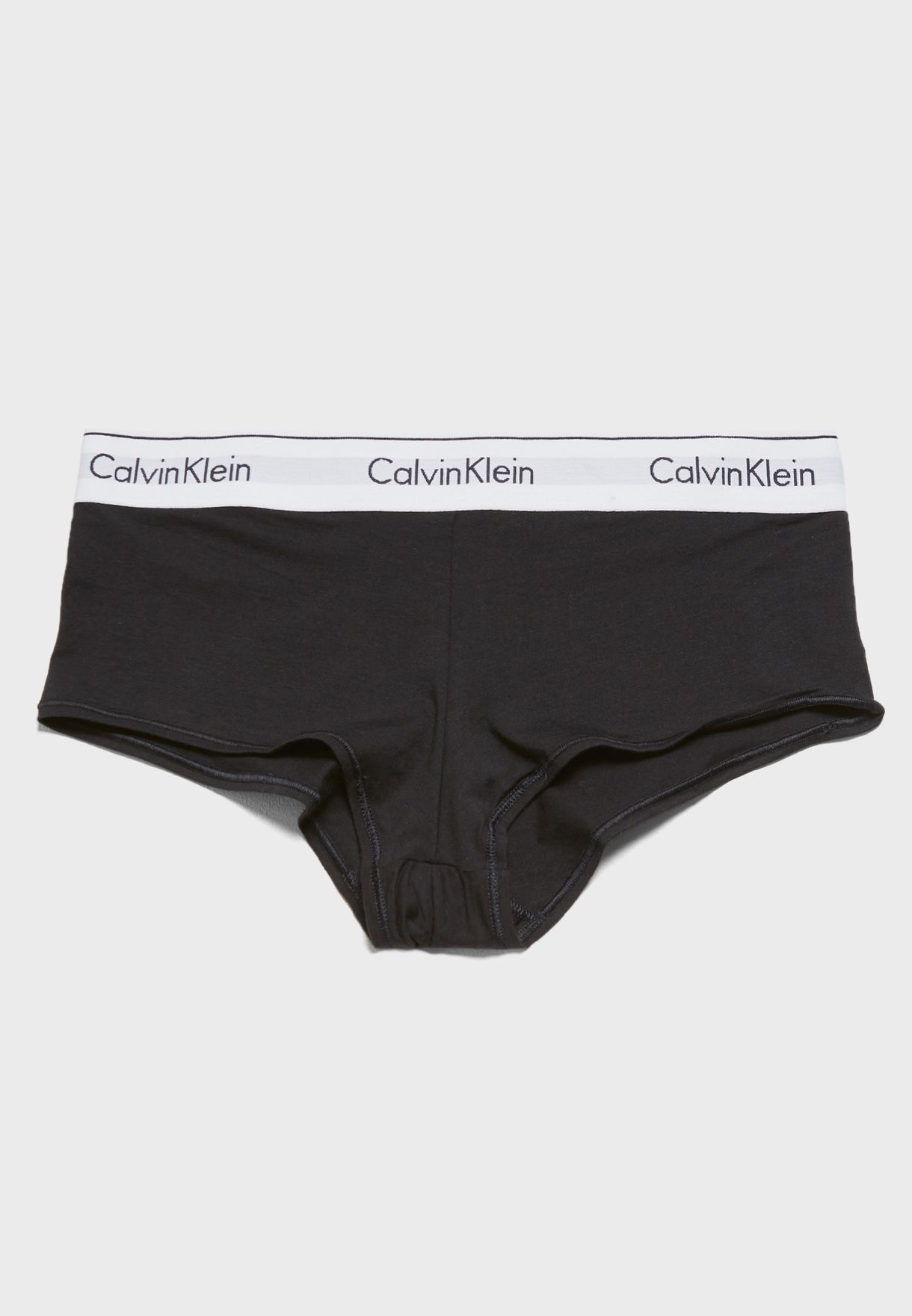 Buy Calvin Klein Black Logo Band Boyshorts For Women In Mena, Worldwide