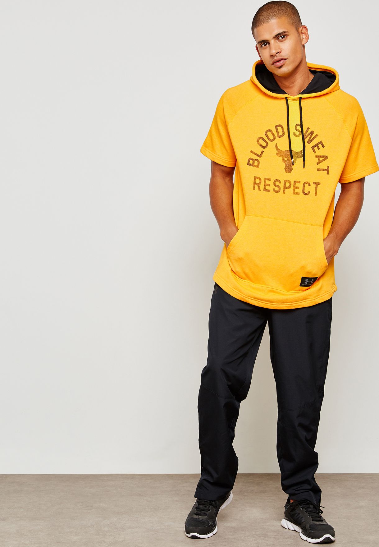 project rock yellow hoodie
