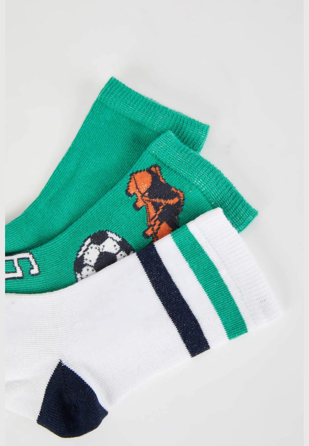 3 Pack Boy High Cut Socks