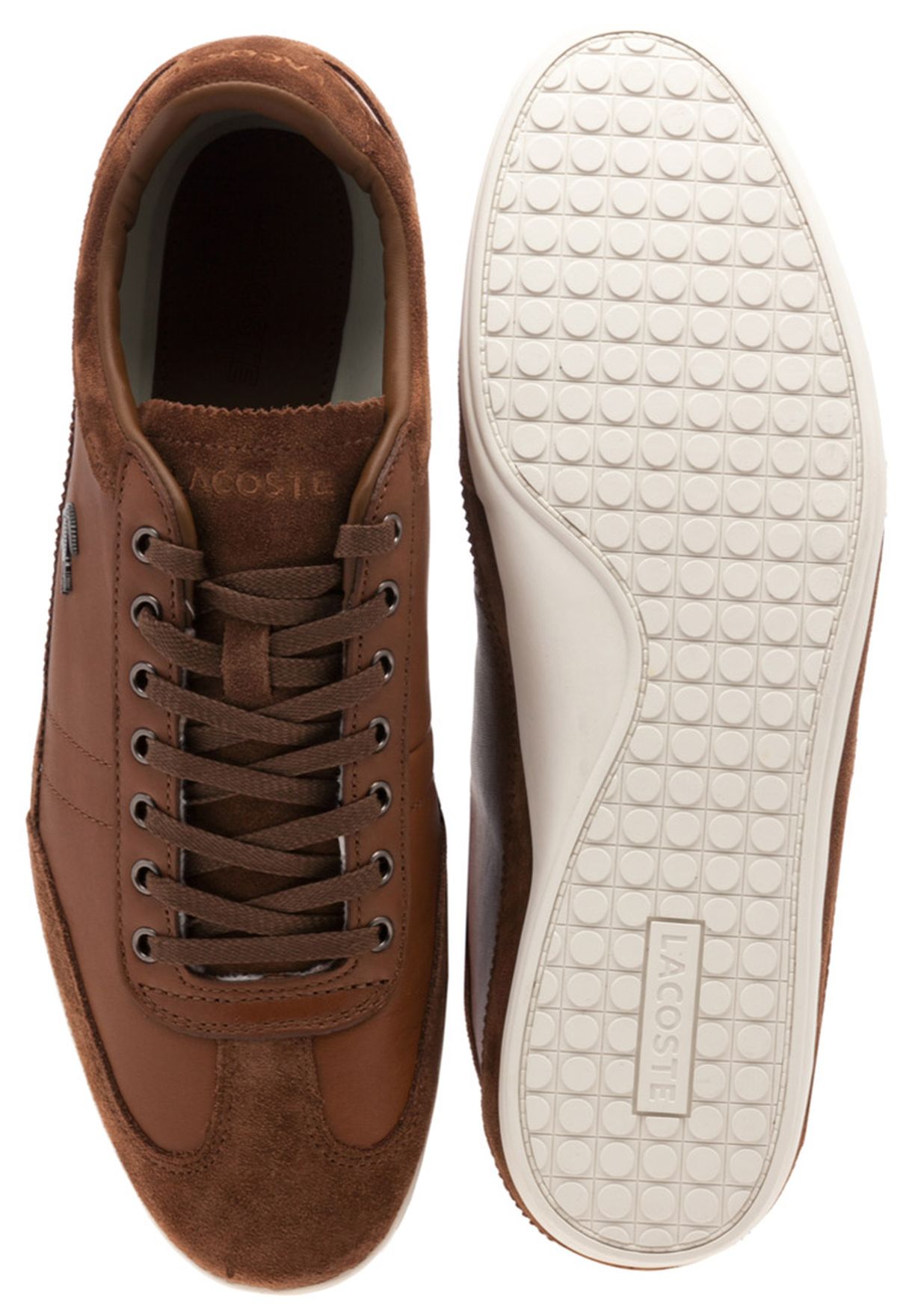 lacoste misano brown